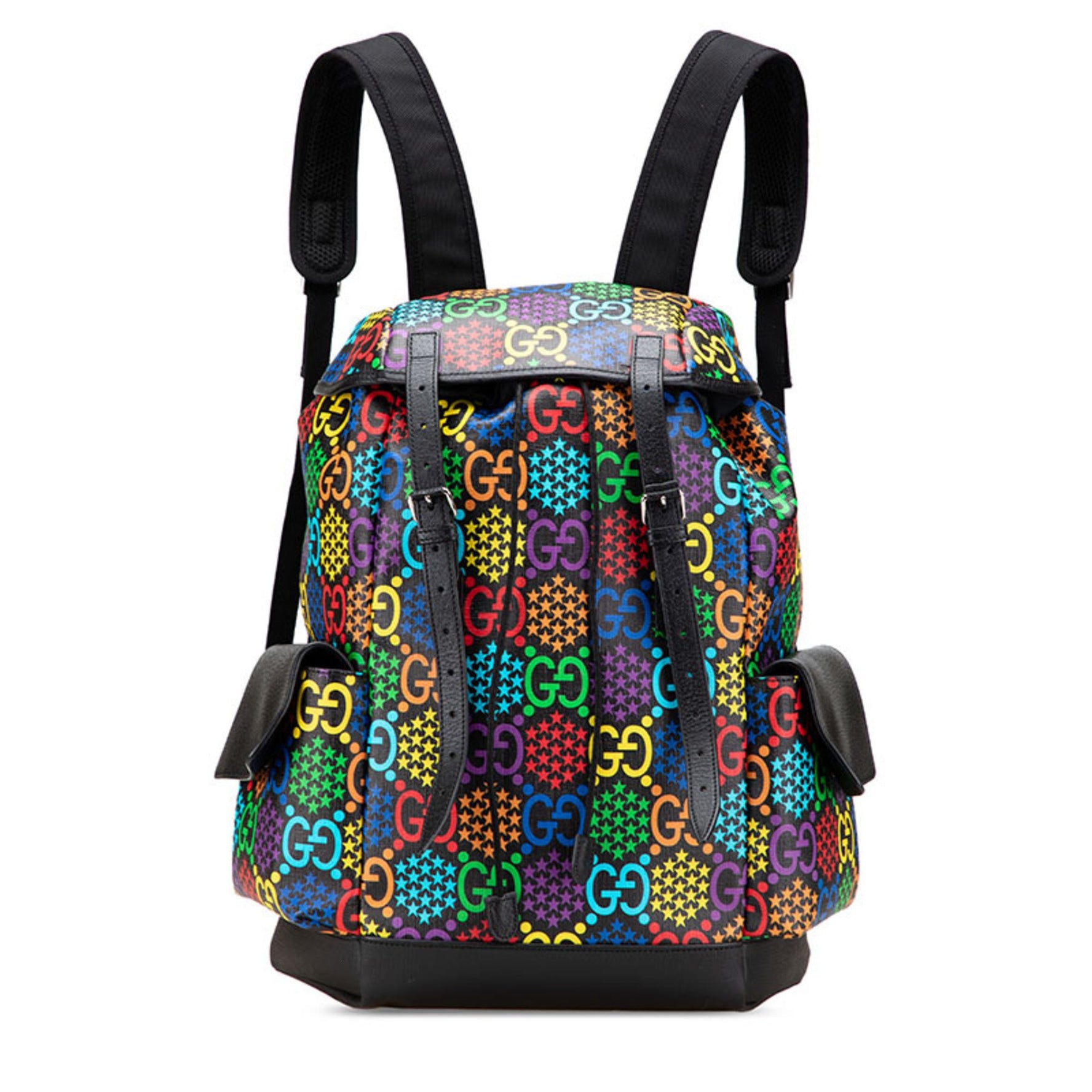 Gucci GG Psychedelic Large Backpack Multicolor PVC Leather