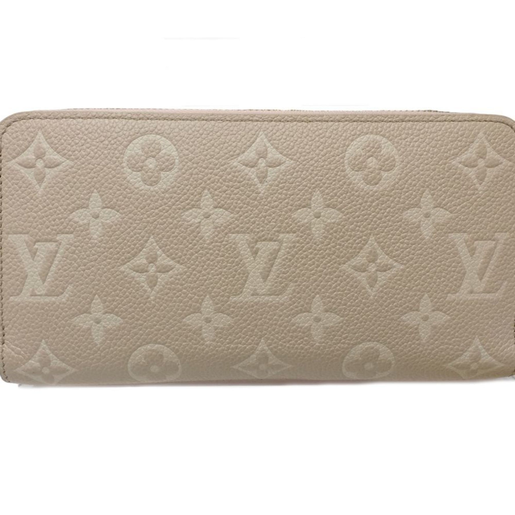 Louis Vuitton Long Wallet Zippy Monogram Empreinte Pink Beige Yellow
