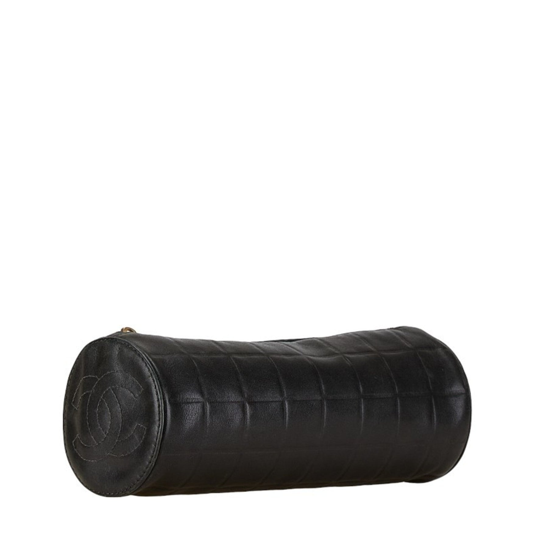 CHANEL Coco Mark Pouch Leather