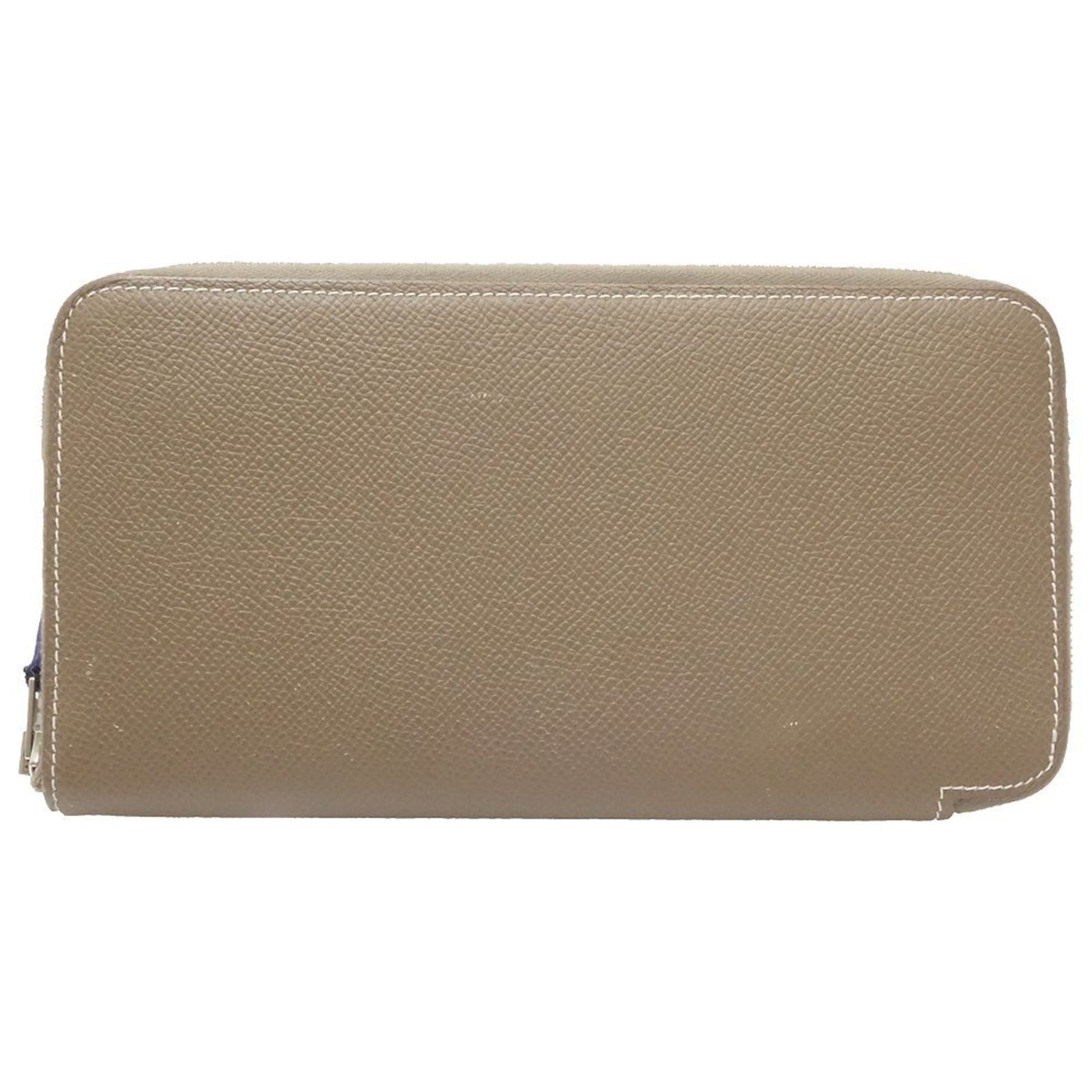 HERMES Azap Long Silk-in Wallet Vaux Epson Etoupe