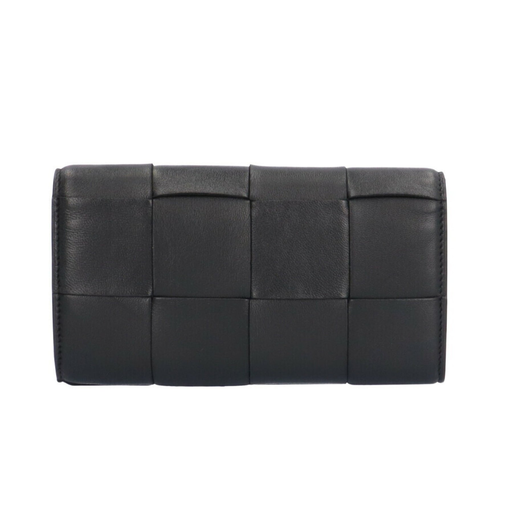 Bottega Veneta Maxi Intrecciato Long Wallet Leather Unisex BOTTEGAVENETA