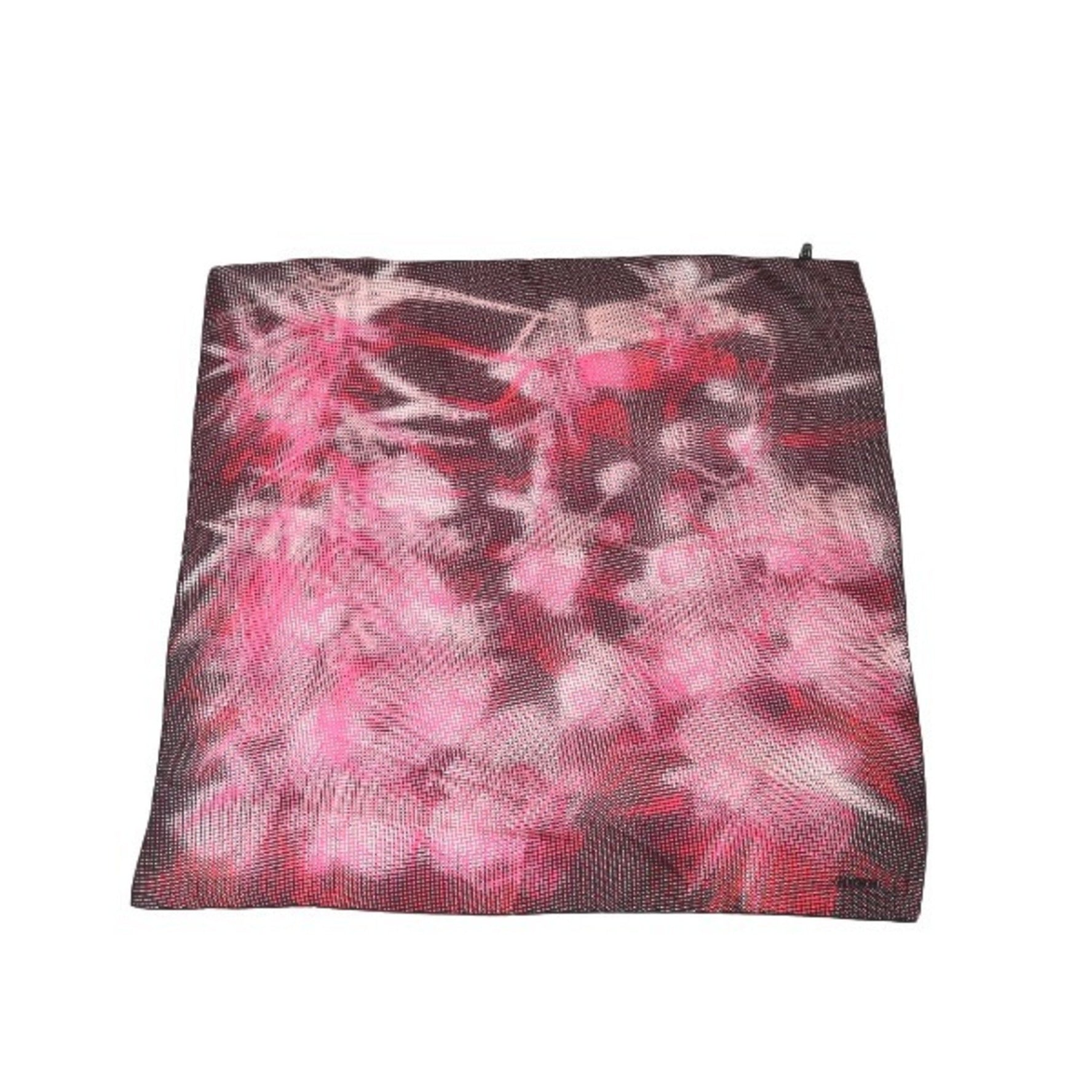 GUCCI 100% Silk Scarf Dot Pink x Black