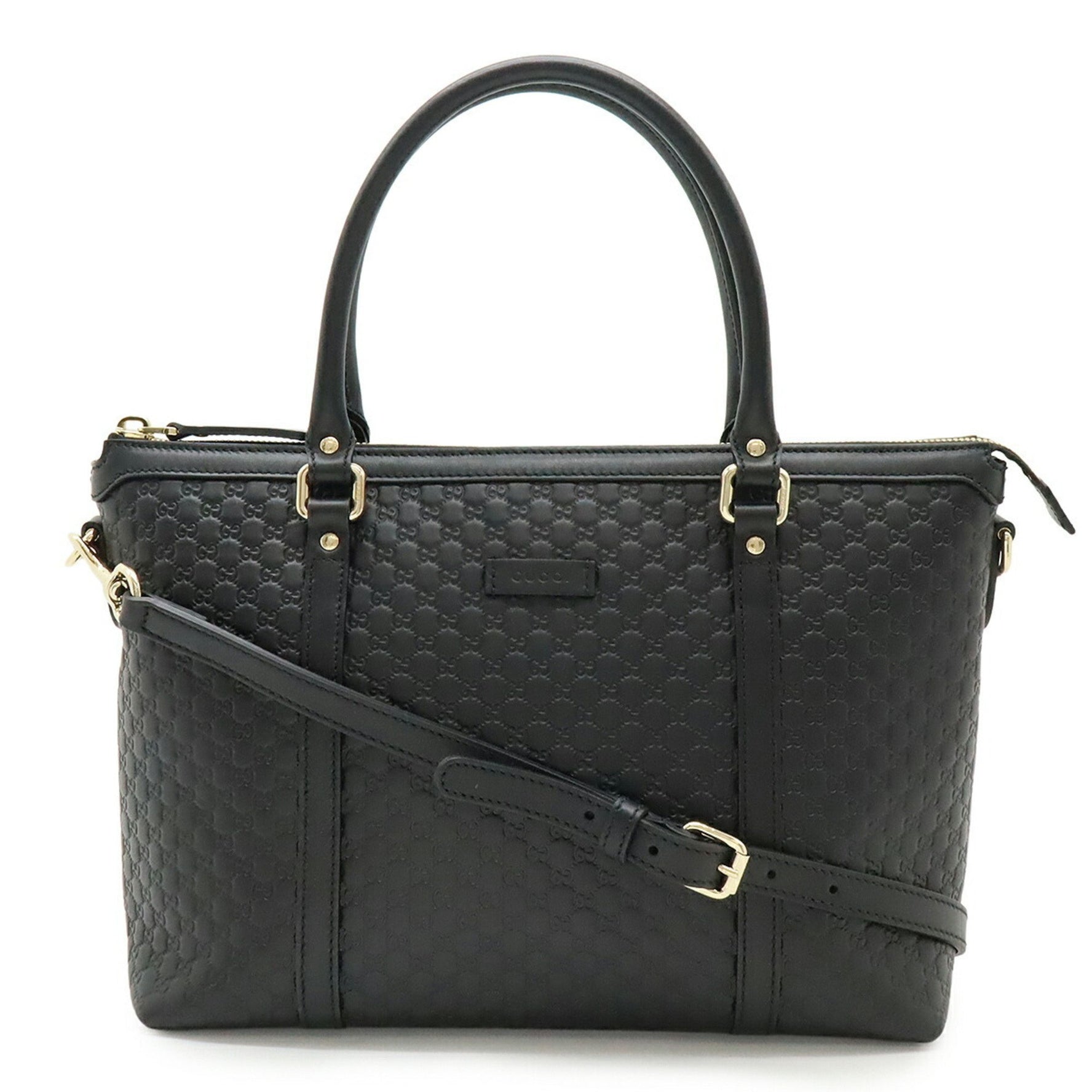 GUCCI Micro Guccissima Tote Bag Shoulder Leather