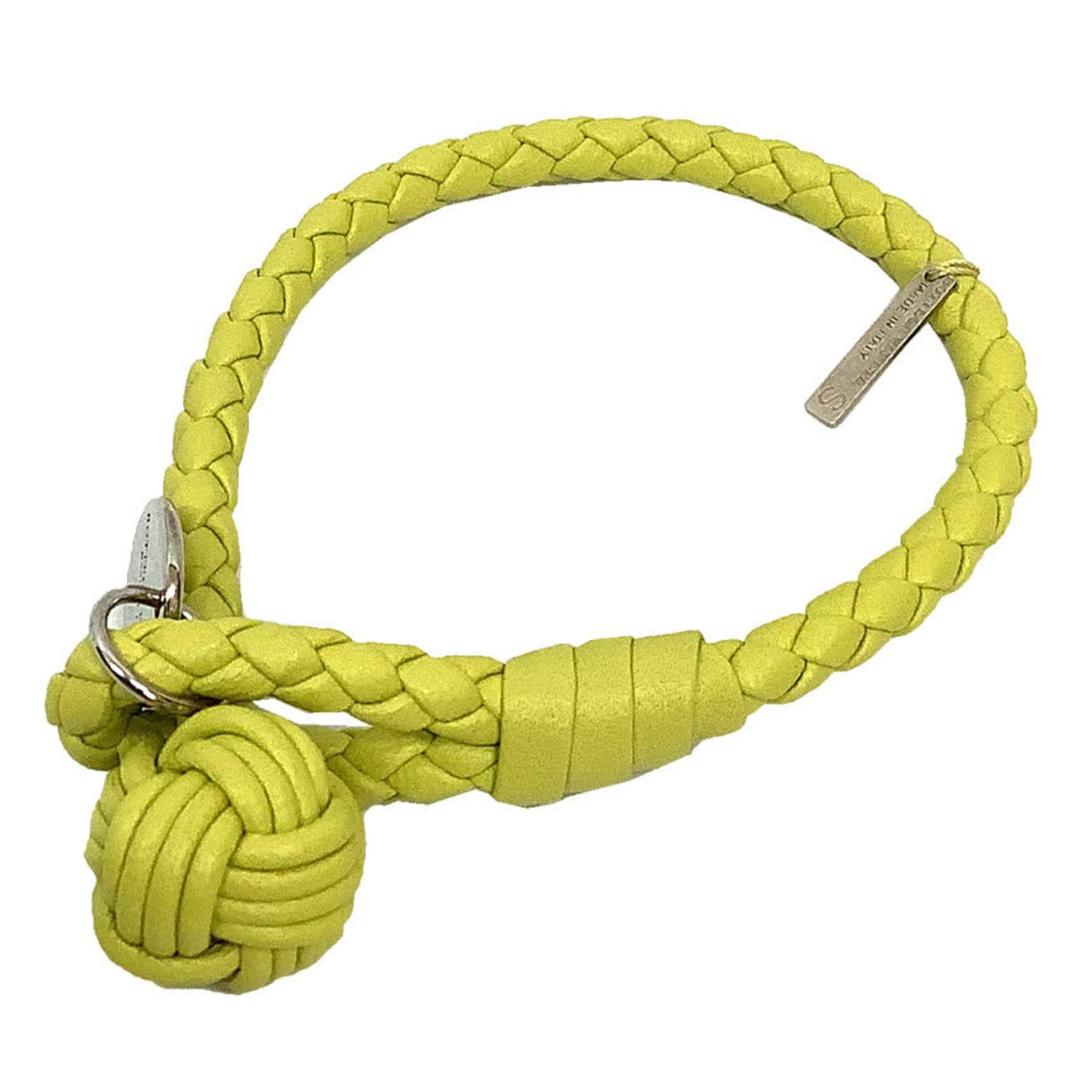BOTTEGA VENETA Intrecciato Bracelet Yellow S Size Bottega