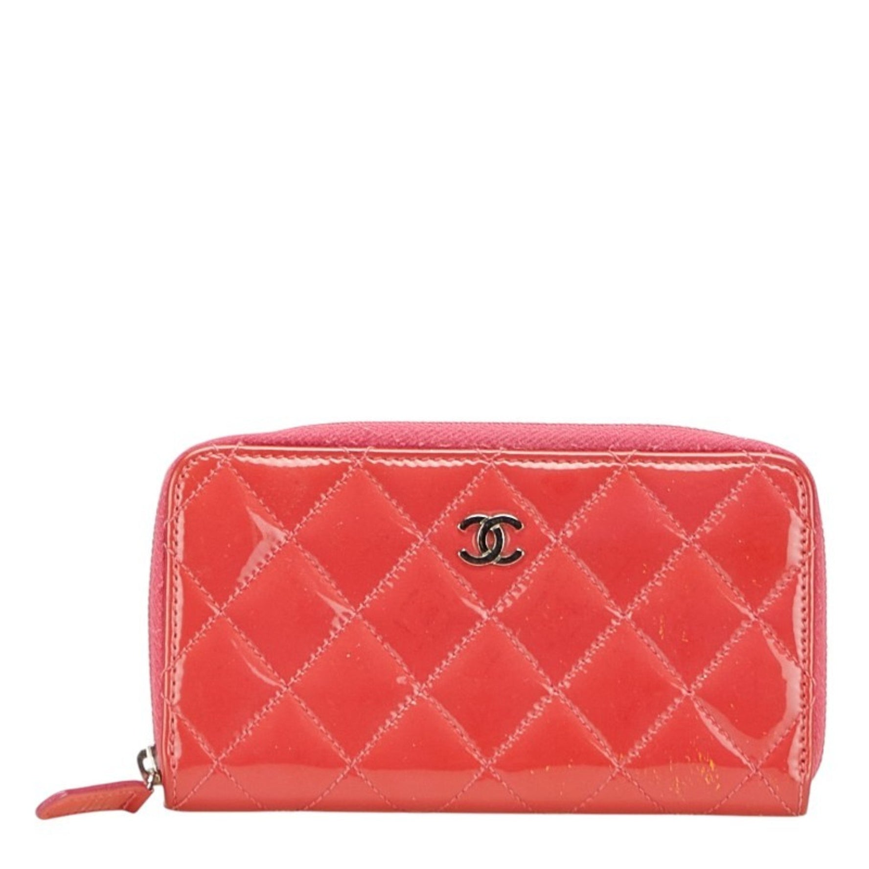 CHANEL Brilliant Matelasse Coco Mark Long Wallet Enamel