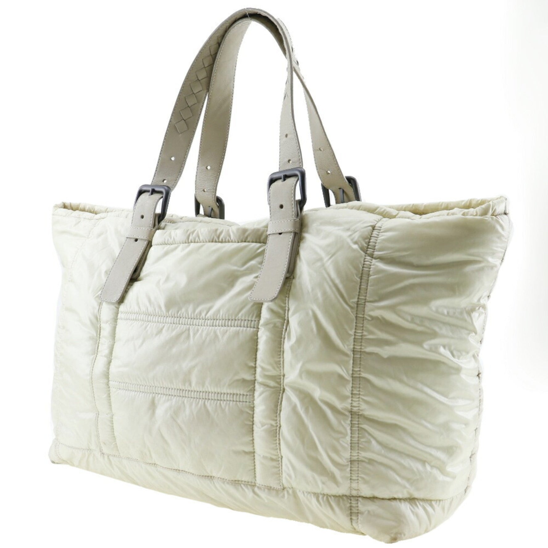 Bottega Veneta BOTTEGAVENETA Spinnaker Tote Bag Intrecciato Nylon Made in Italy Shoulder Handbag Zipper
