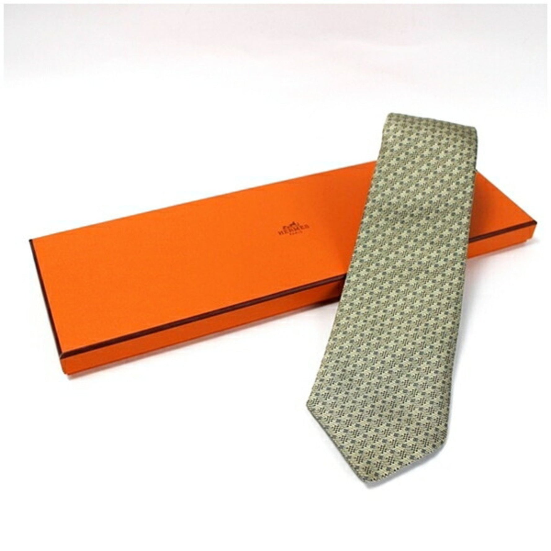 Hermes Silk Tie, Unused, Men's