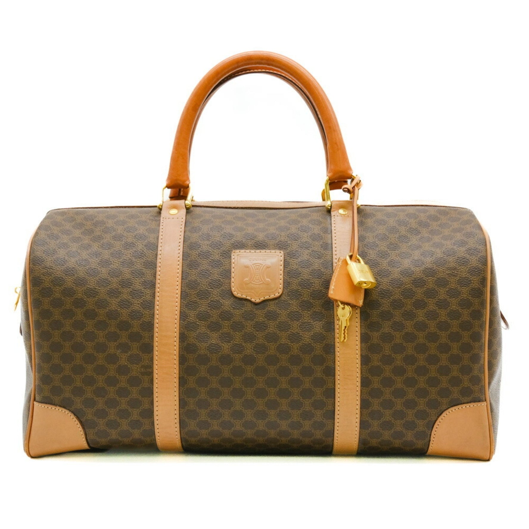 CELINE Macadam Boston Bag Leather