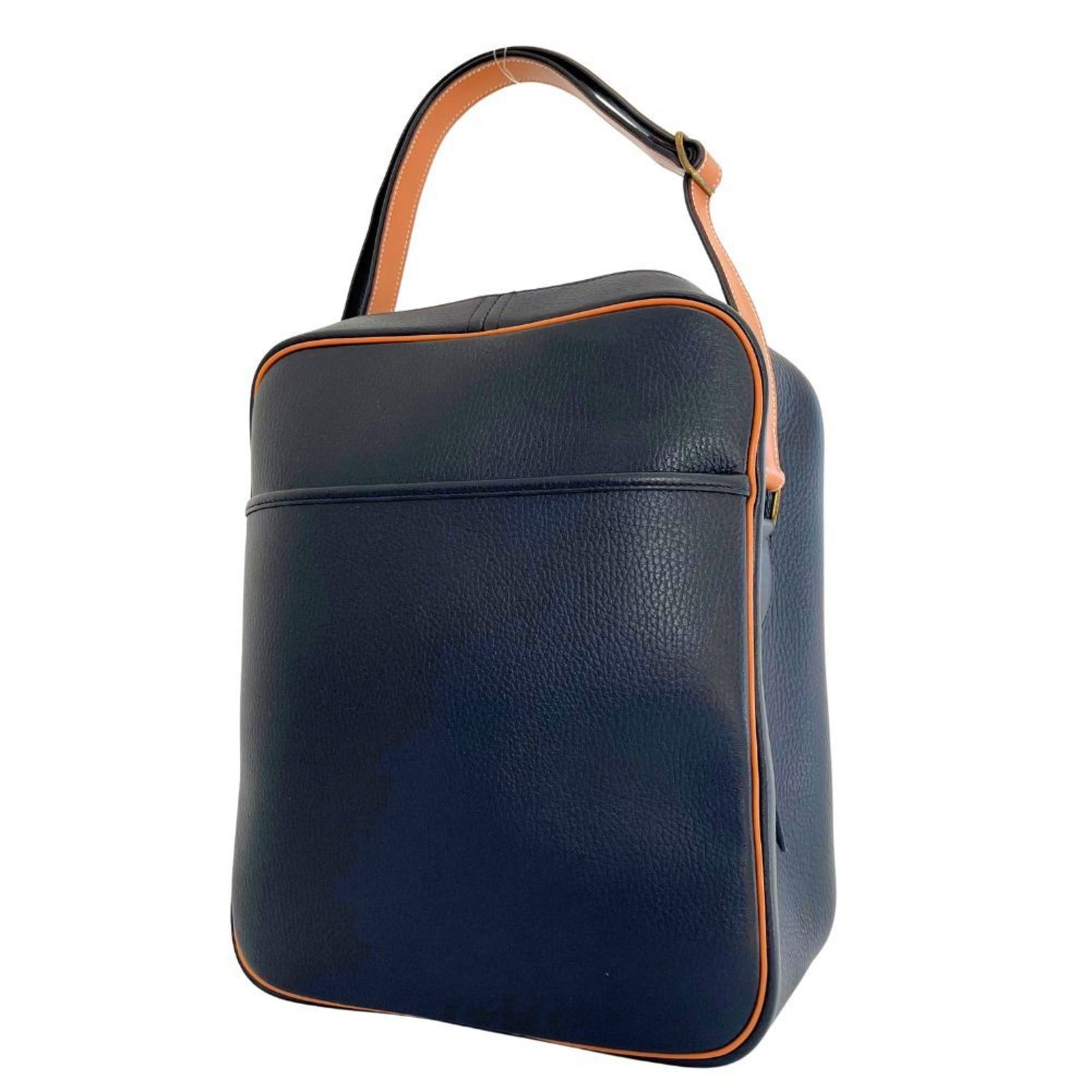 HERMES Victoria Shoulder Bag Ardennes 1985 Black 〇O Men's