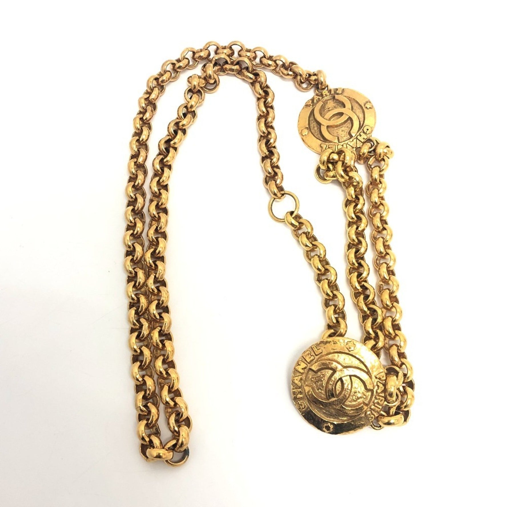 CHANEL Coco Mark Chain Belt Accessory Metal