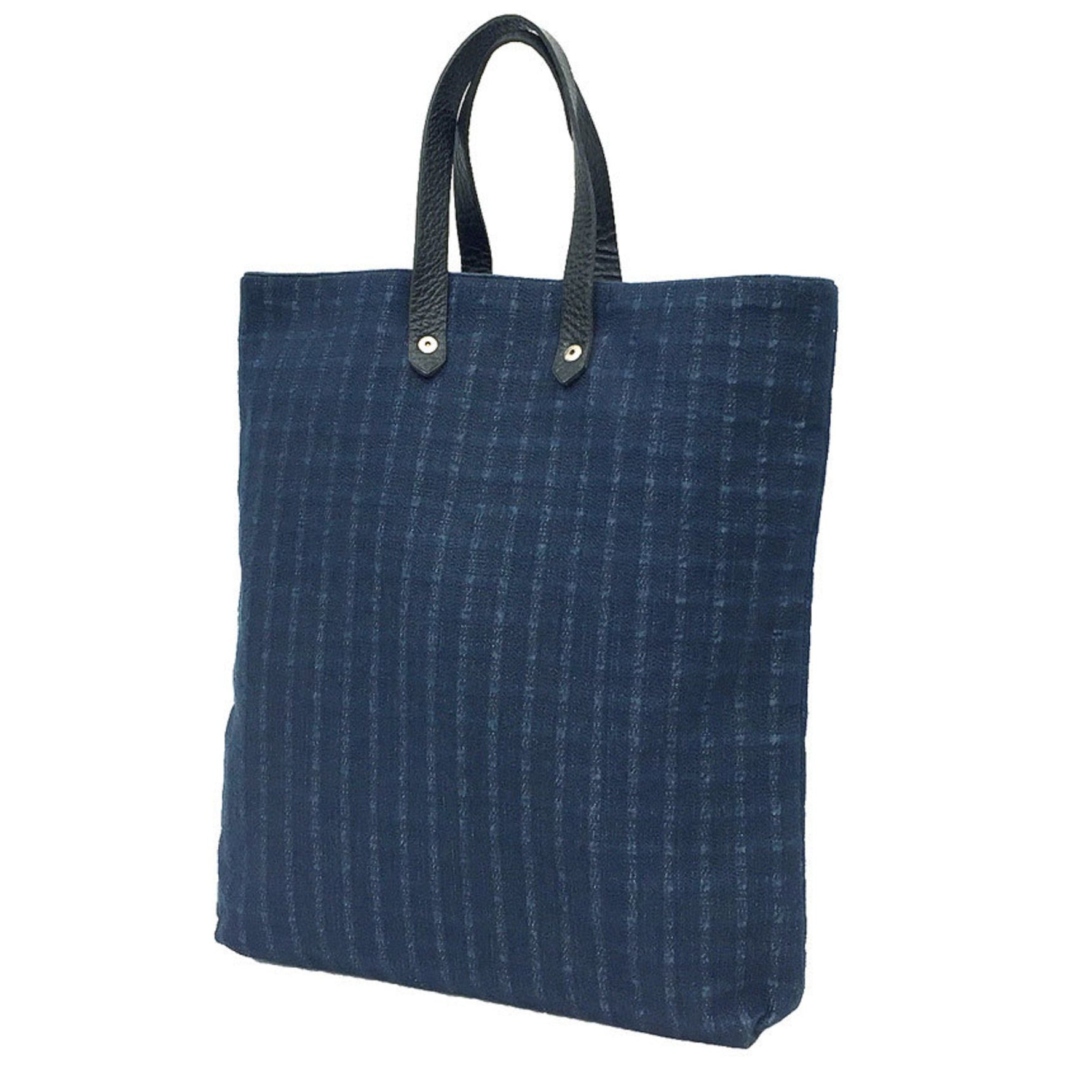 HERMES Amedaba GM Tote Bag Hand Indigo