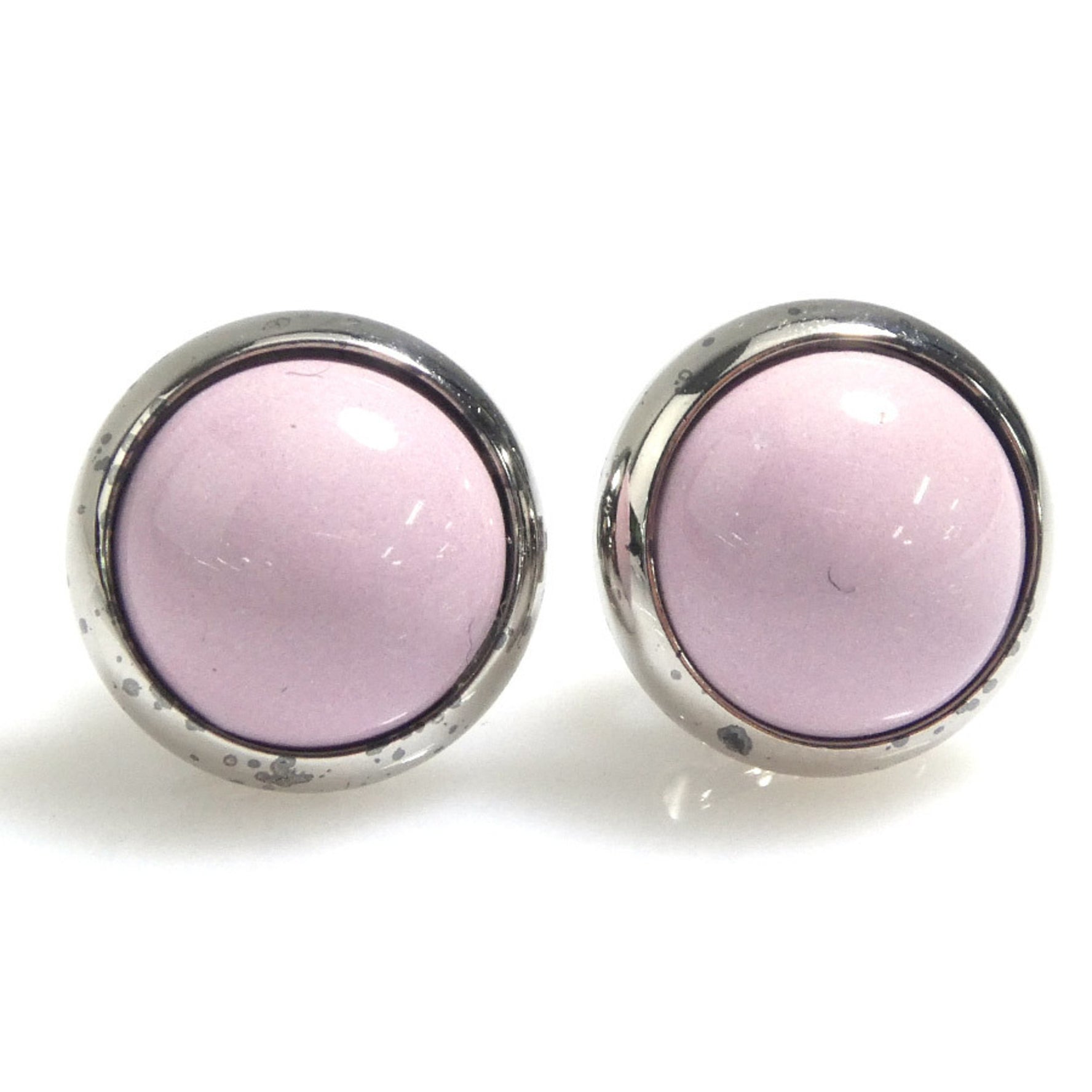 HERMES Earrings Eclipse Metal Light Pink Ladies