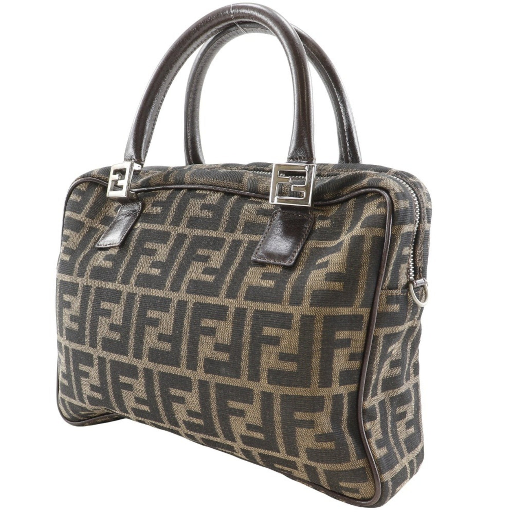 FENDI Zucca handbag in nylon canvas, size