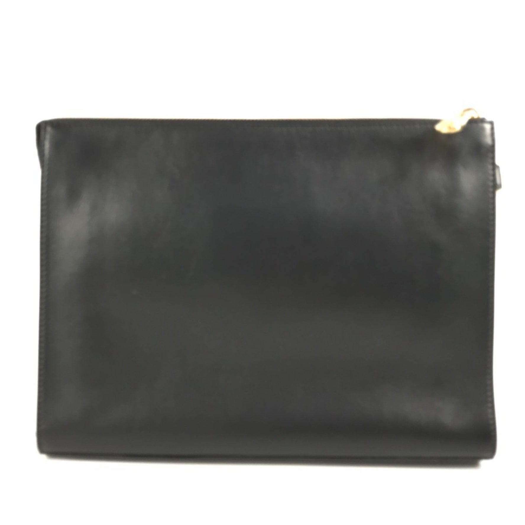FENDI Versace collaboration Fendace logo FENDACE pouch with strap, bag, clutch leather, men's, black