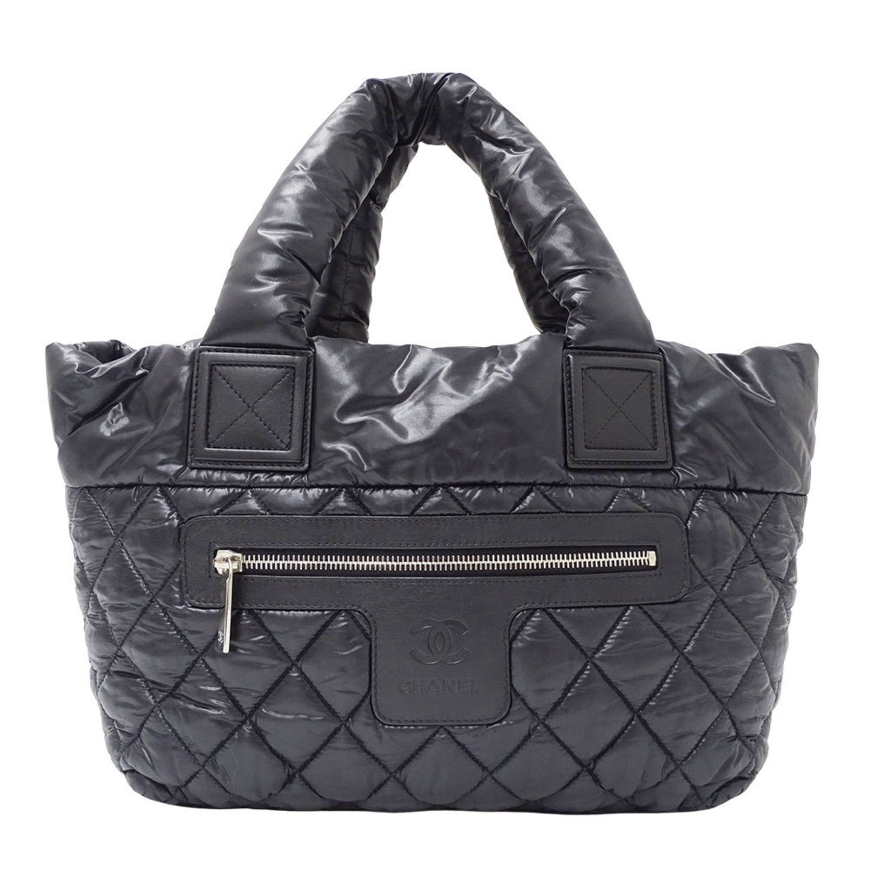 CHANEL Coco Cocoon Tote Bag, Nylon with Silver Hardware, Quilted