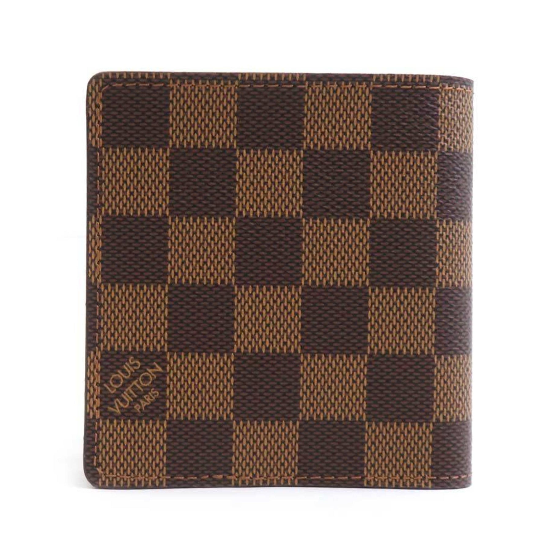 Louis Vuitton Damier Canvas Wallet, Porte-Biere, 6 Carte de Credit, Canvas