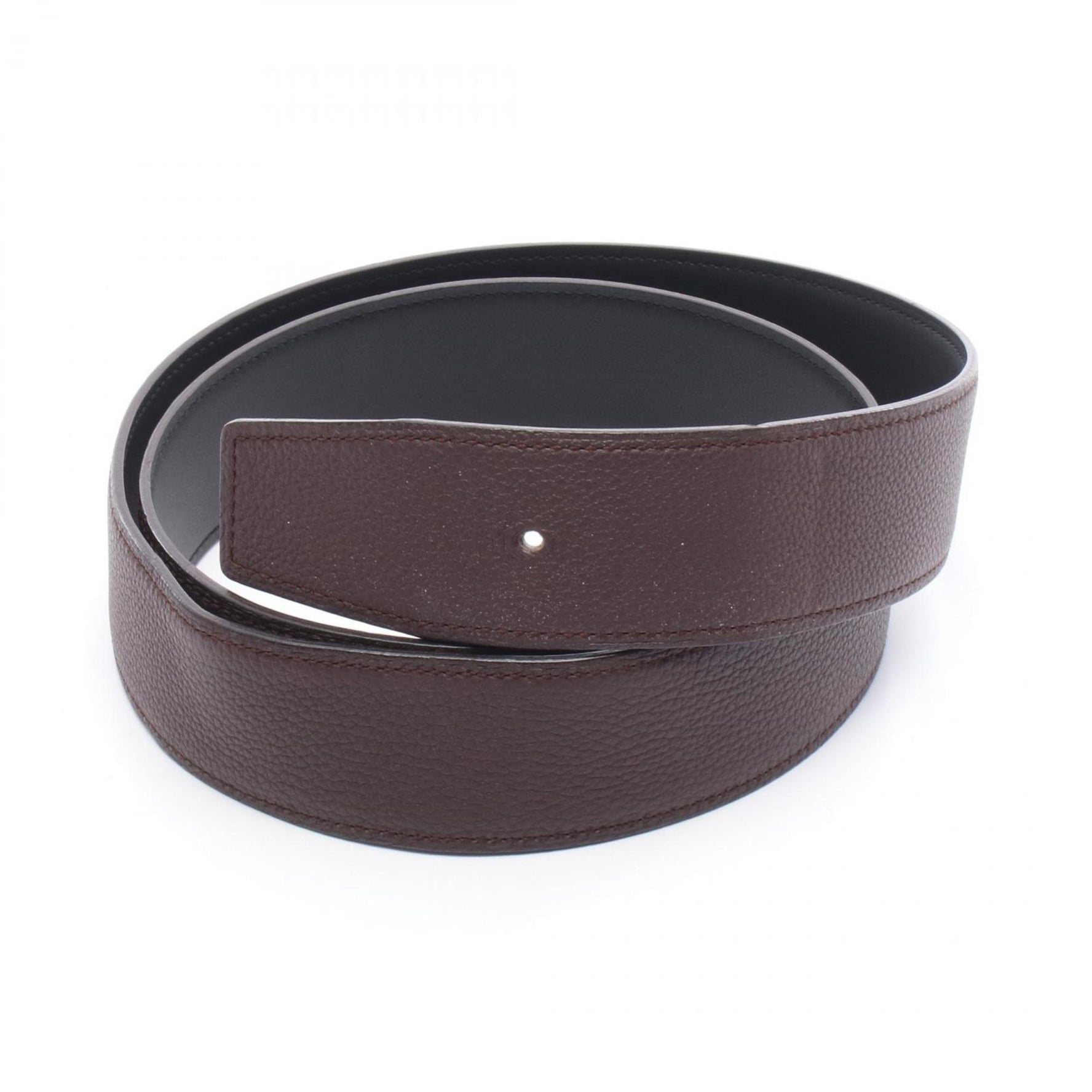 Hermes belt clothing Togo Swift men's brown and black
