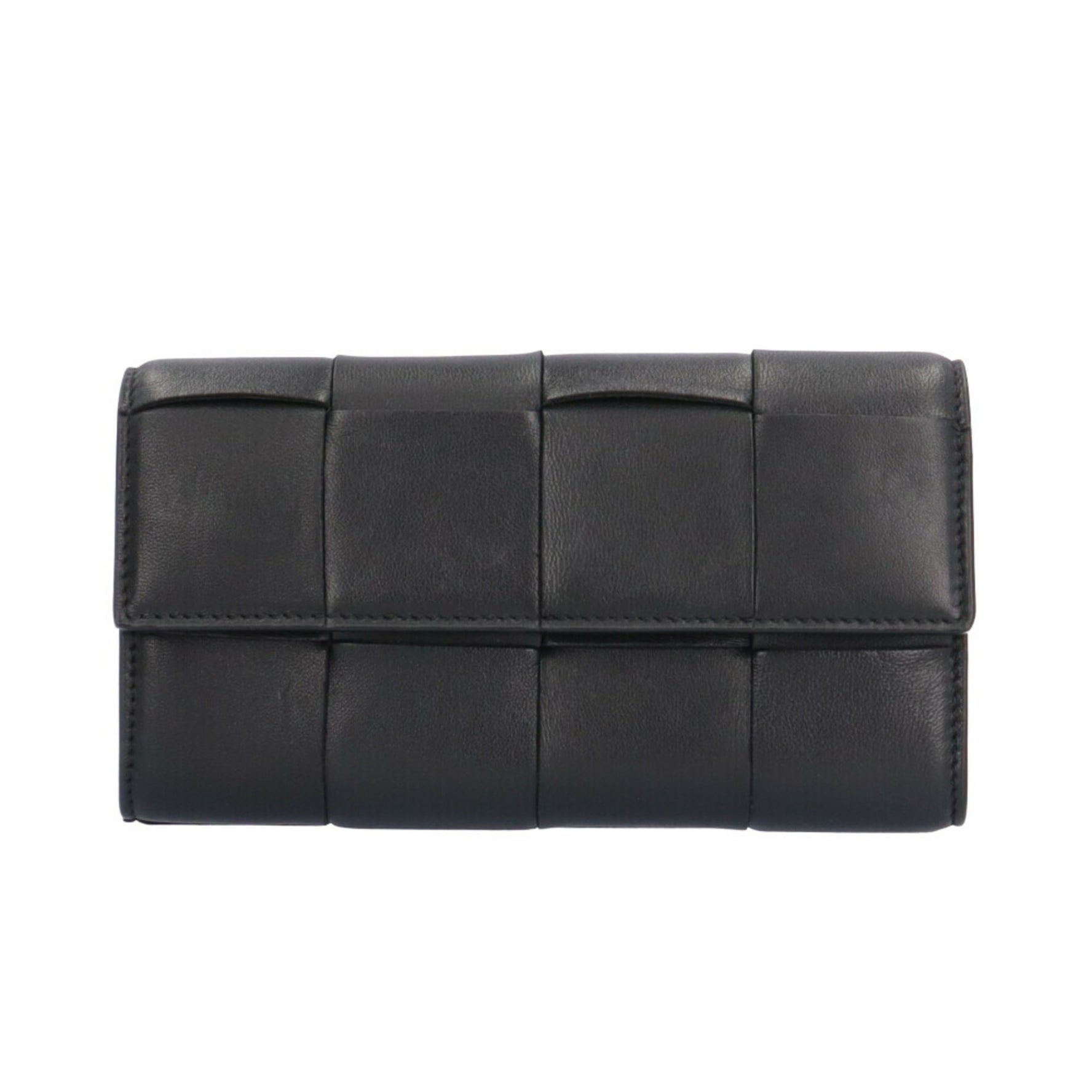 Bottega Veneta Maxi Intrecciato Long Wallet Leather Unisex BOTTEGAVENETA