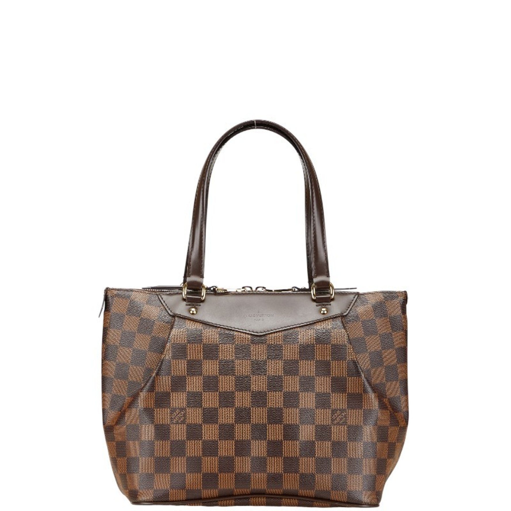 Louis Vuitton Damier Westminster PM Handbag Brown Leather LOUIS VUITTON