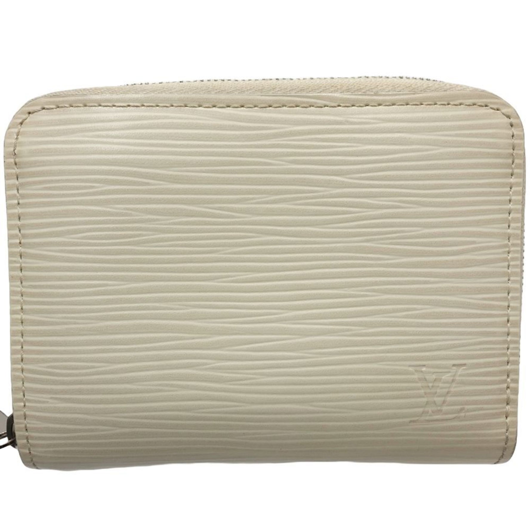 Louis Vuitton Epi Wallet/Coin Case Zipper Coin Purse Ivory