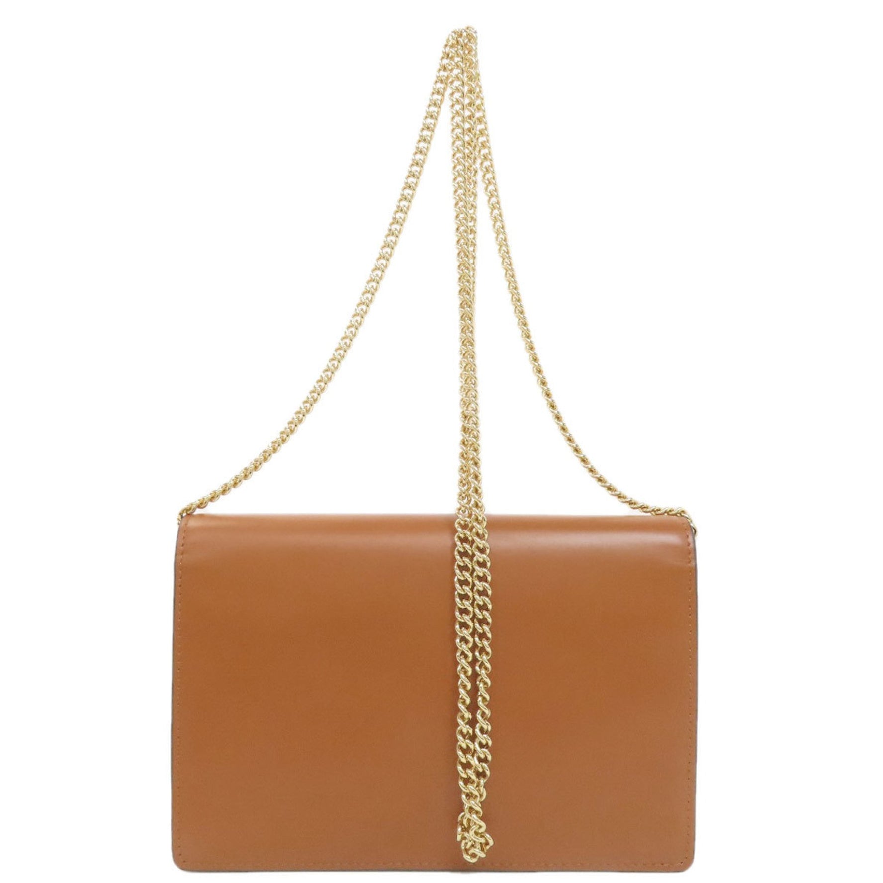 FENDI Chain Shoulder Bag Calf Leather