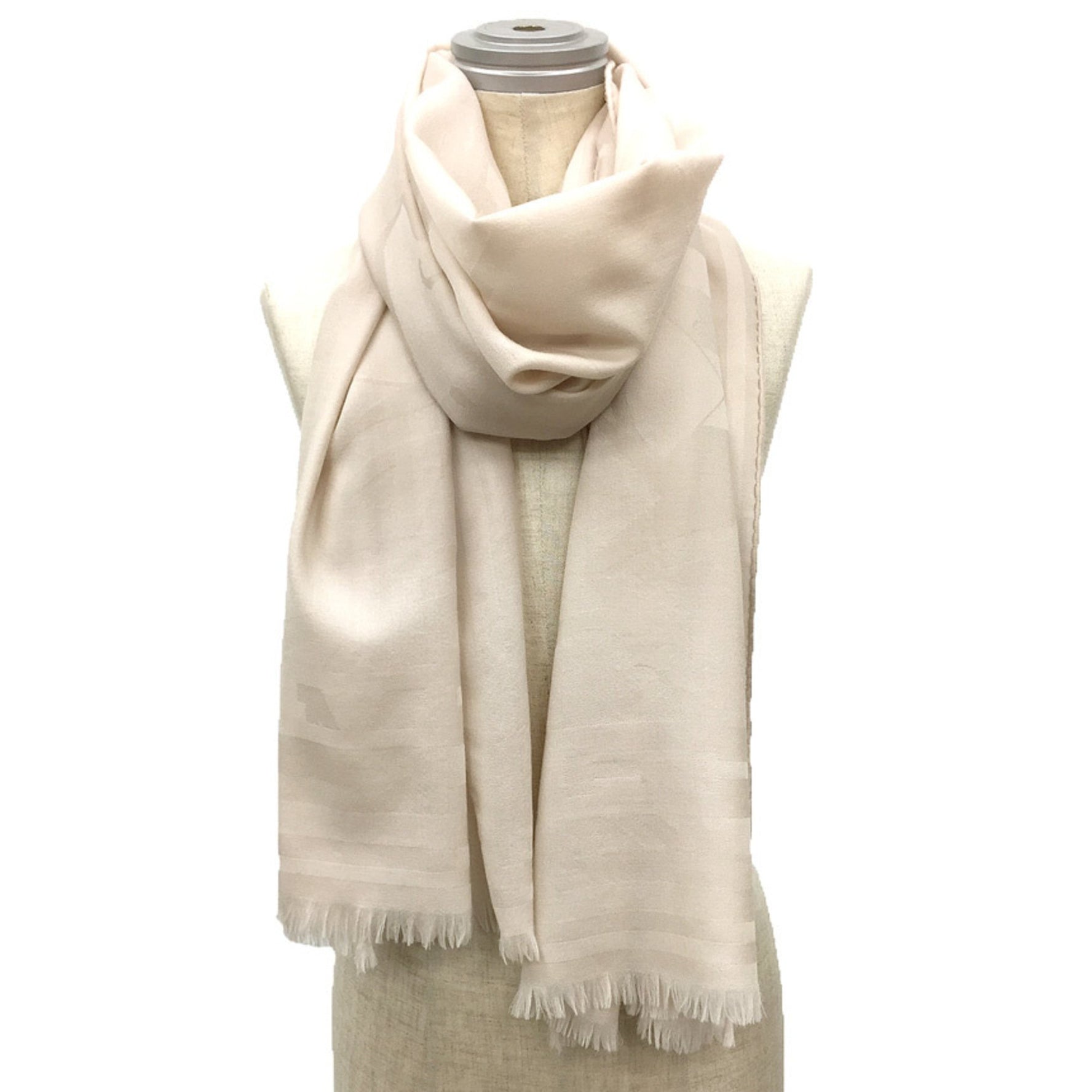 HERMES Stole Caleche Shawl Carriage Wool Scarf