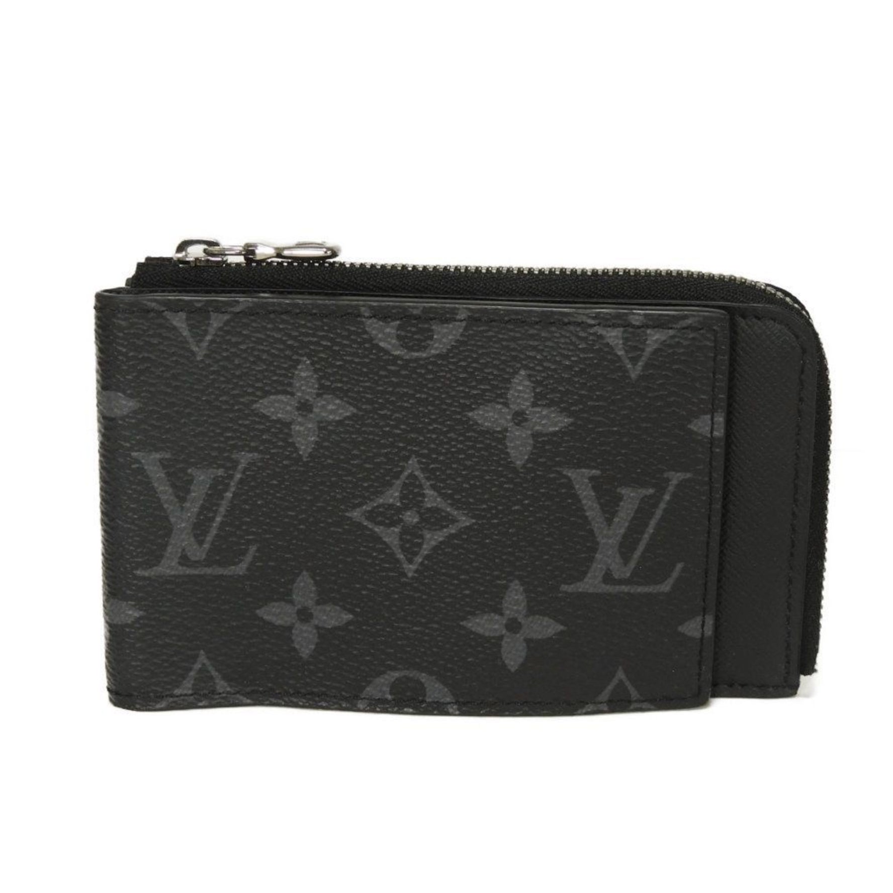 Louis Vuitton Hybrid Bi-fold Wallet in Black with Coin and Card Cases, RFID, Monogram Eclipse Noir