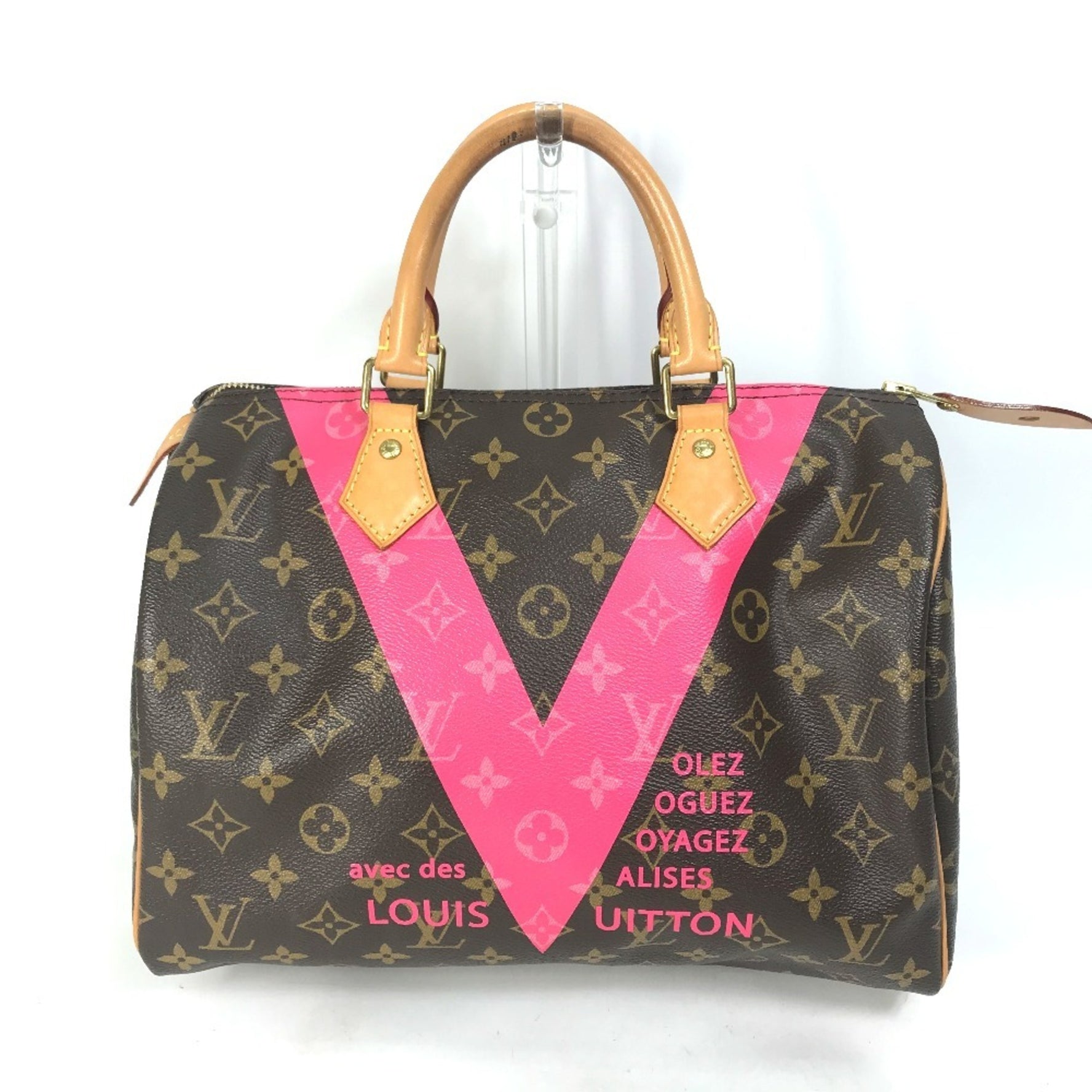 Louis Vuitton Monogram V Speedy 30 Handbag/Boston Bag in Canvas, Brown