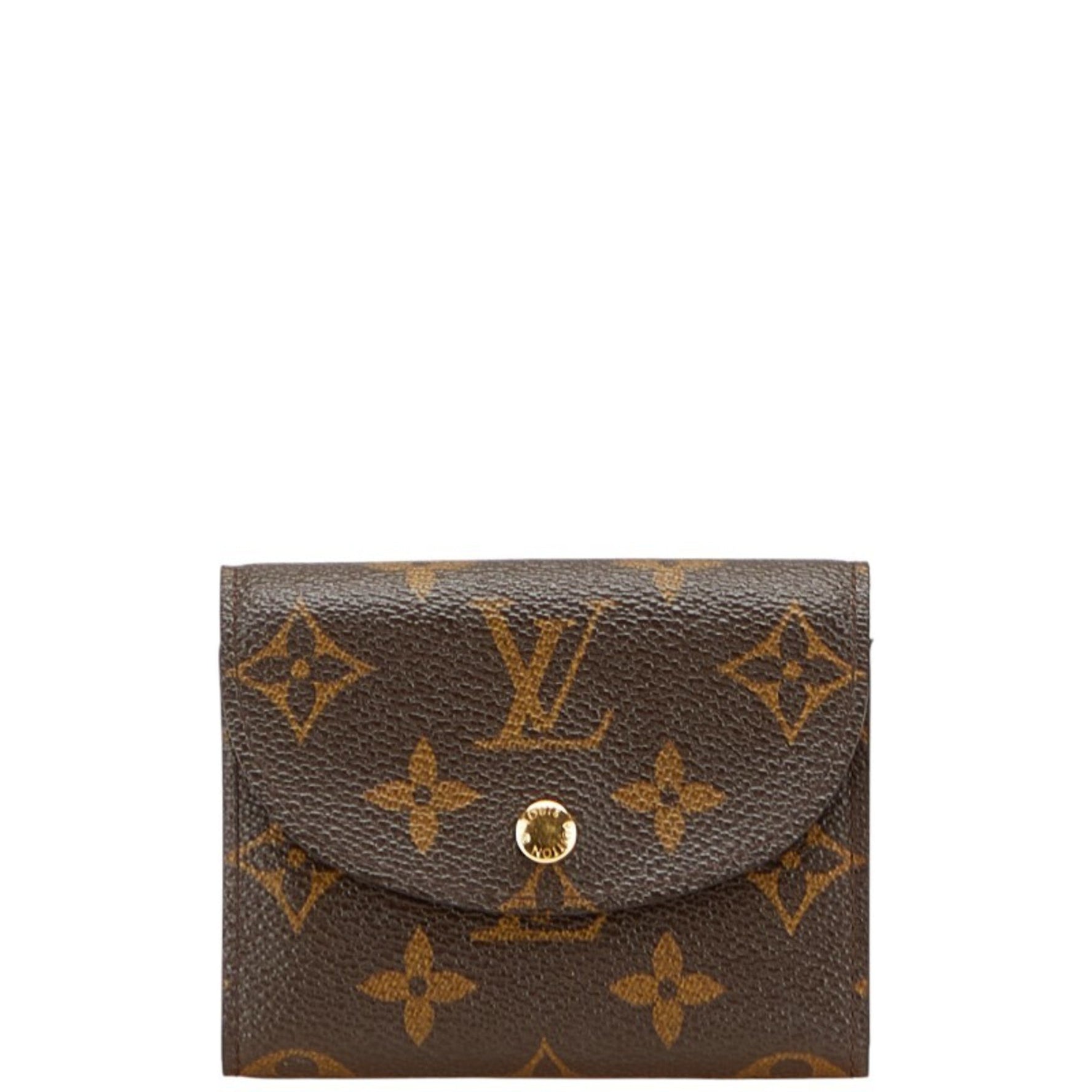 Louis Vuitton Monogram Portefeuille Helene Tri-fold Wallet Leather LOUIS VUITTON
