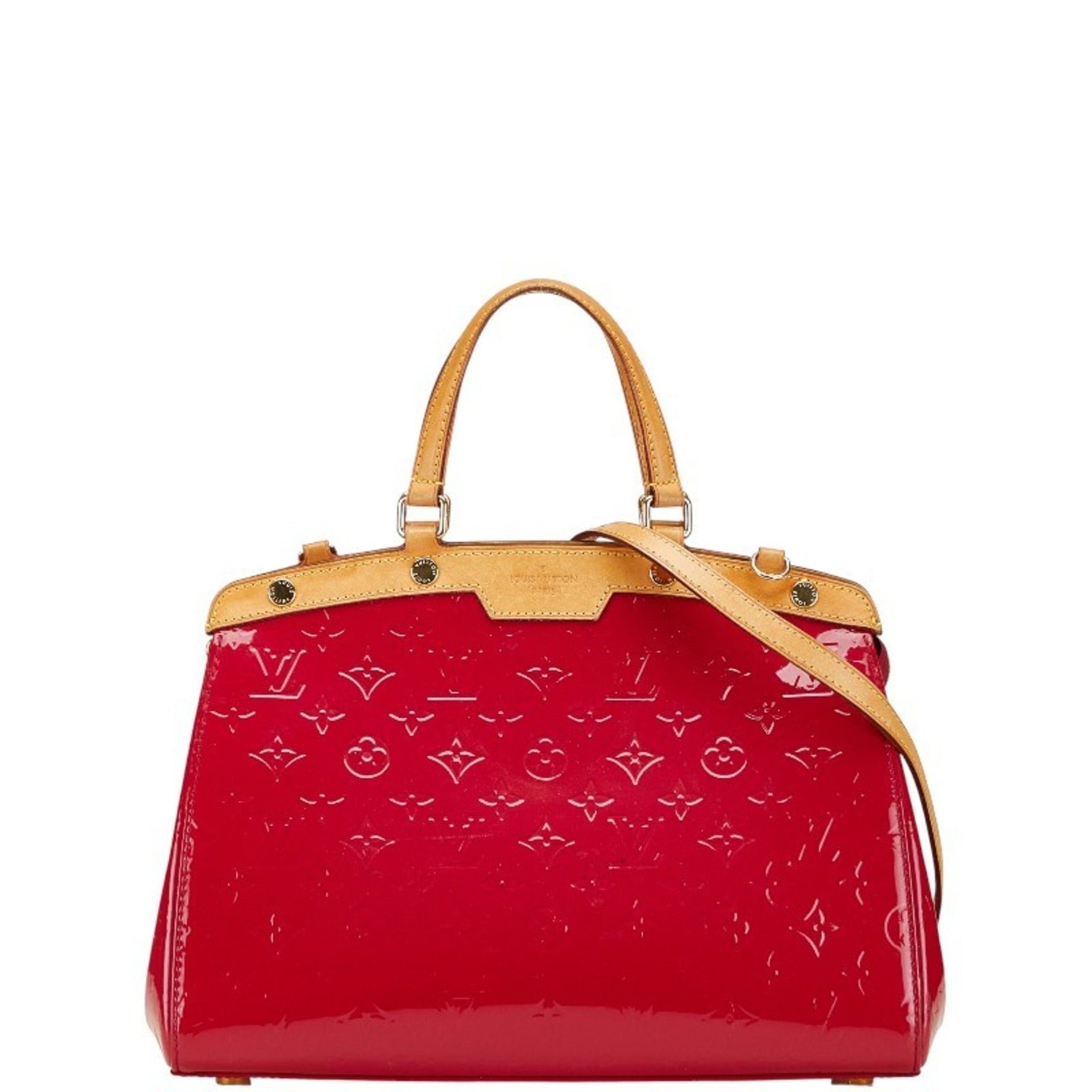 Louis Vuitton Monogram Vernis Blair MM Handbag/Shoulder Bag, Rose Andiane Brown Patent Leather, LOUIS VUITTON