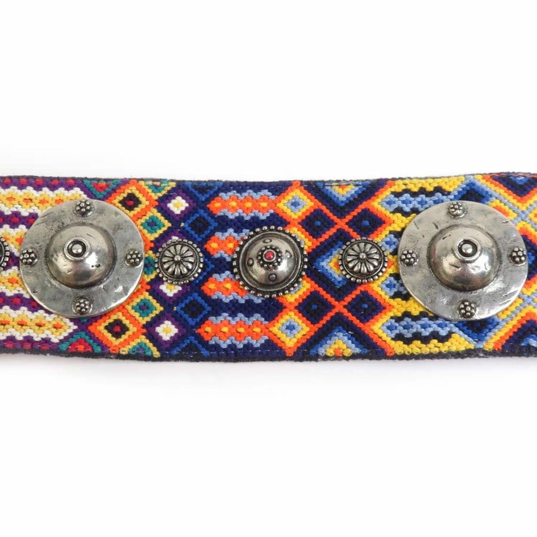 Christian Dior Shoulder Strap Canvas Metal Leather Multicolor