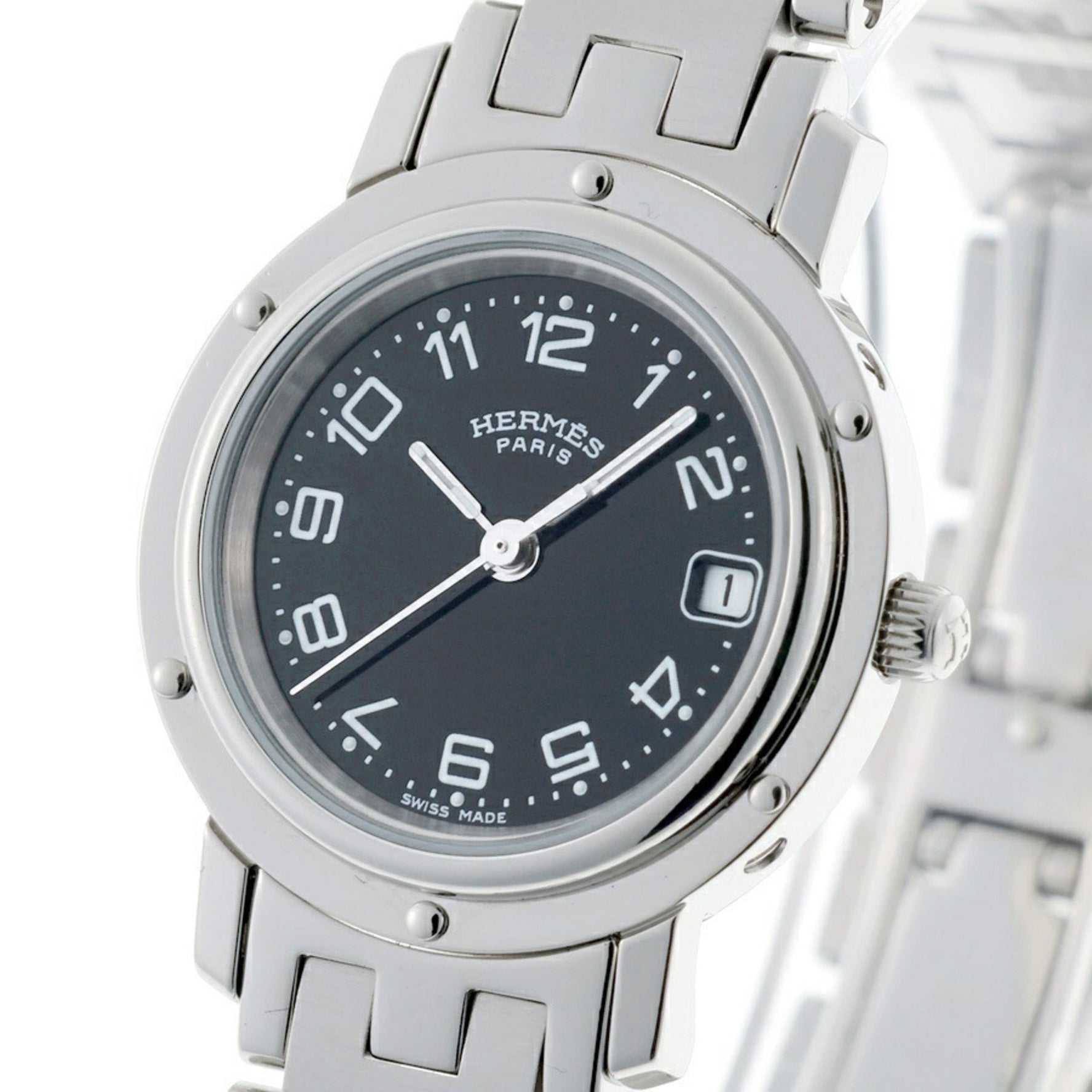 HERMES Clipper Black Quartz