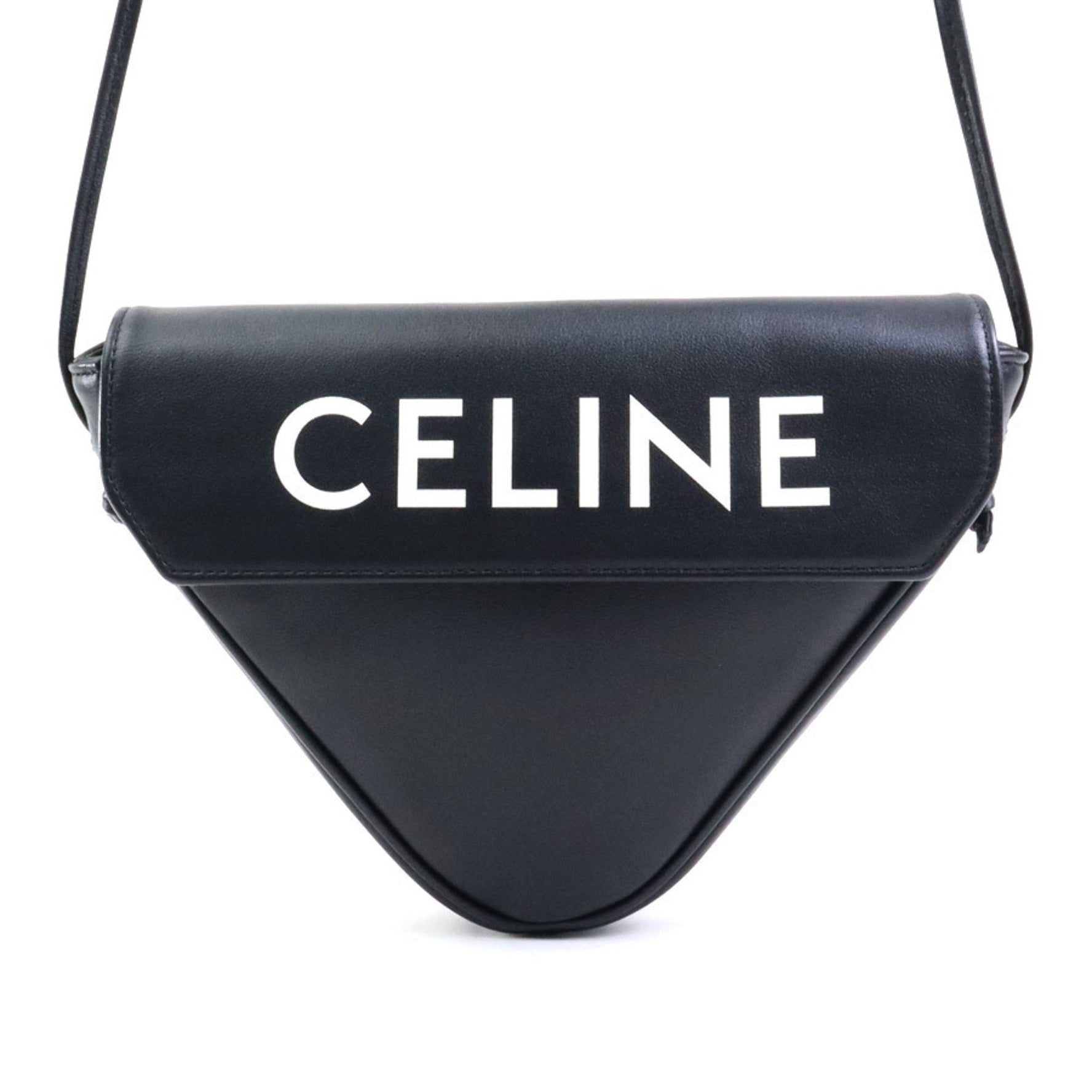 CELINE Shoulder Bag Triangle Leather
