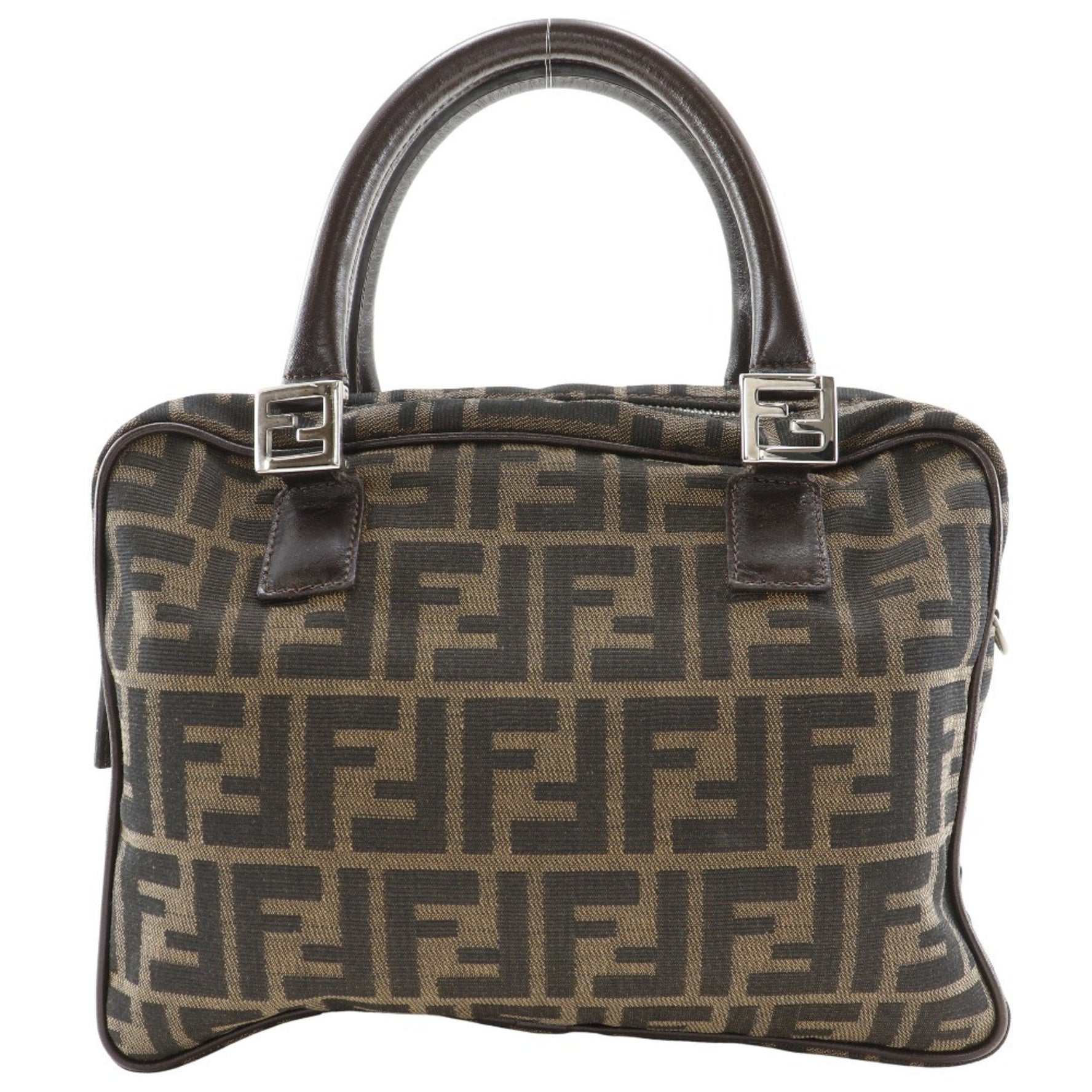 FENDI Zucca handbag in nylon canvas, size