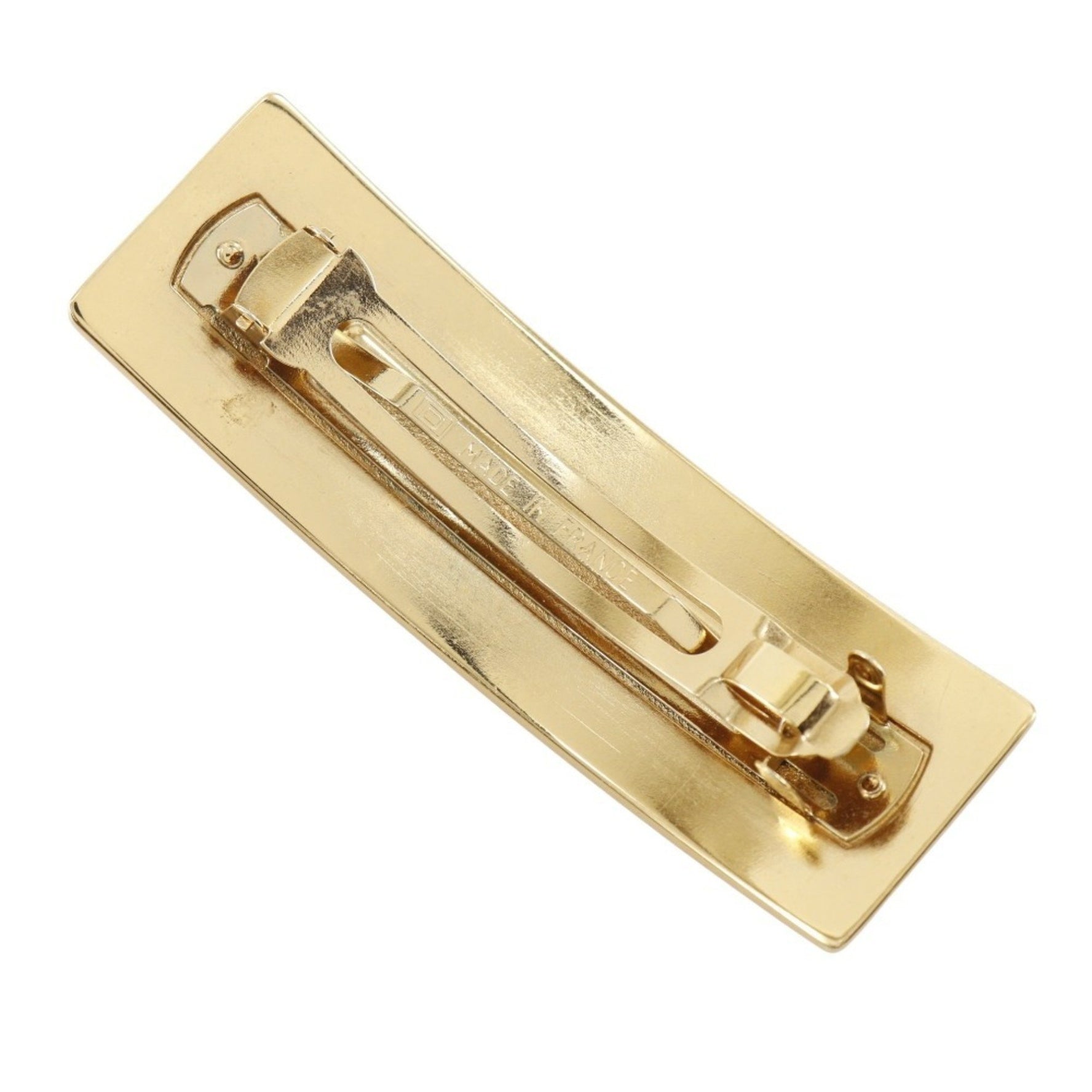 CHANEL Barrette Plated Logo