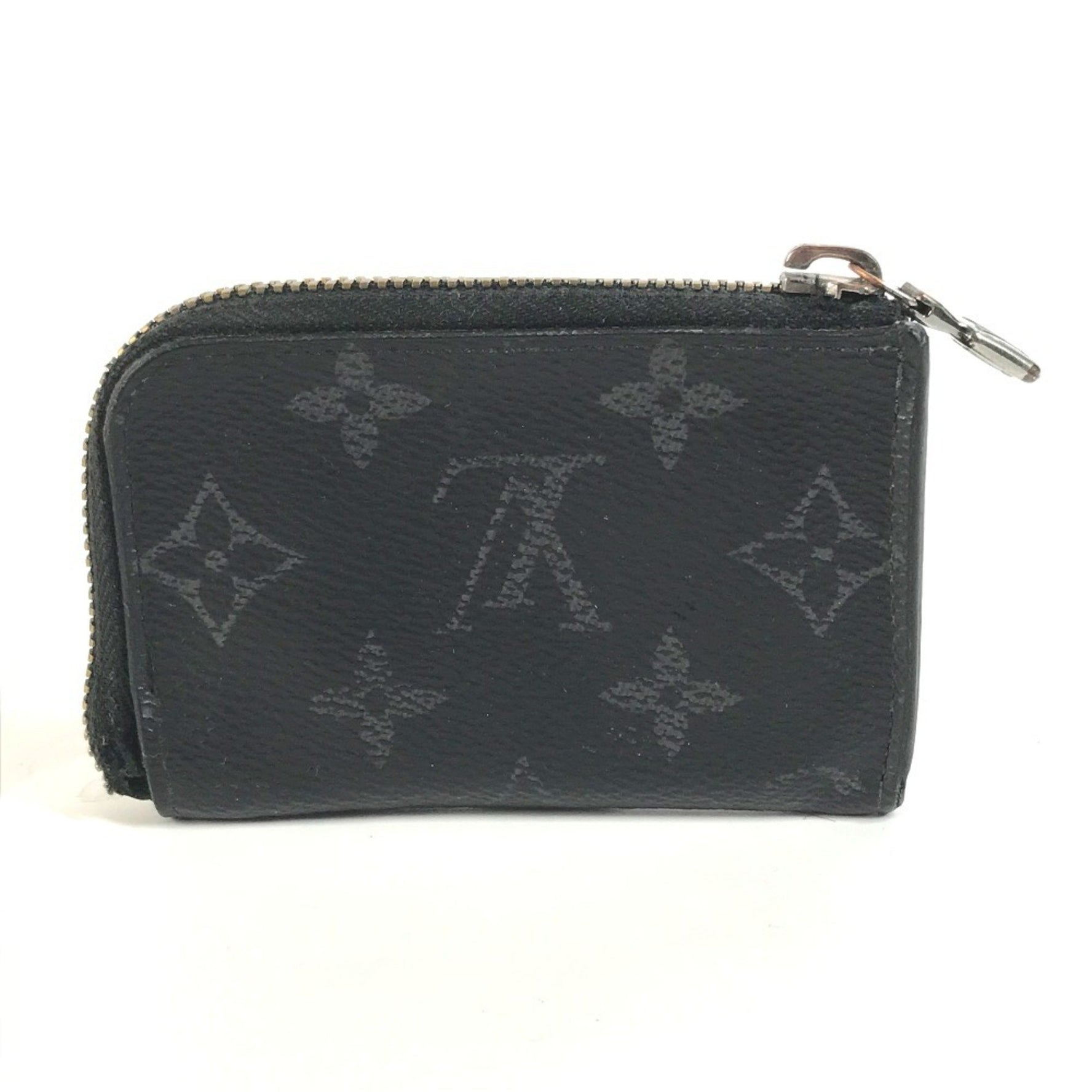 Louis Vuitton Monogram Eclipse Porte Monnaie Jour Wallet Coin Purse Wallet/Coin Case Canvas