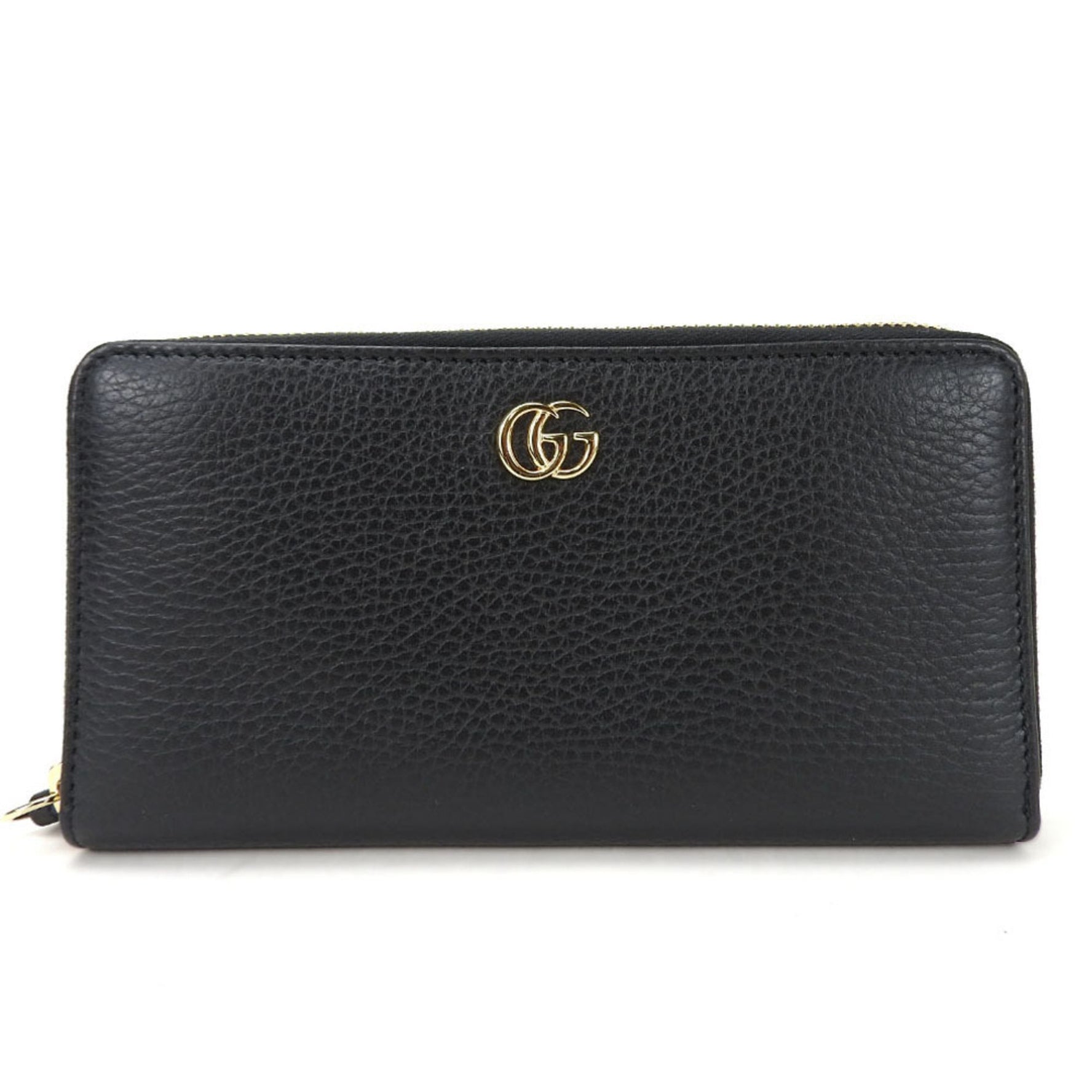 Gucci round long wallet zippy GG Marmont leather ladies Zip Around Wallet Leather Gold