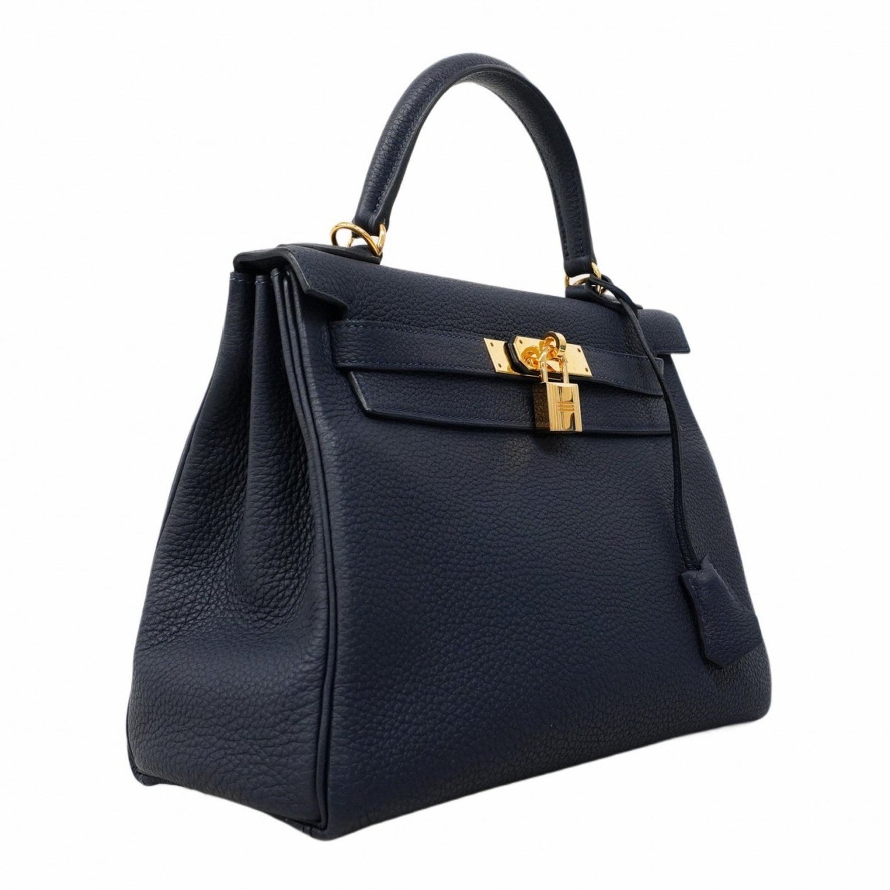 Hermes Hermès Kelly 28 Togo Blue Nuit C Stamped 2-Way Bag for Women P1530509