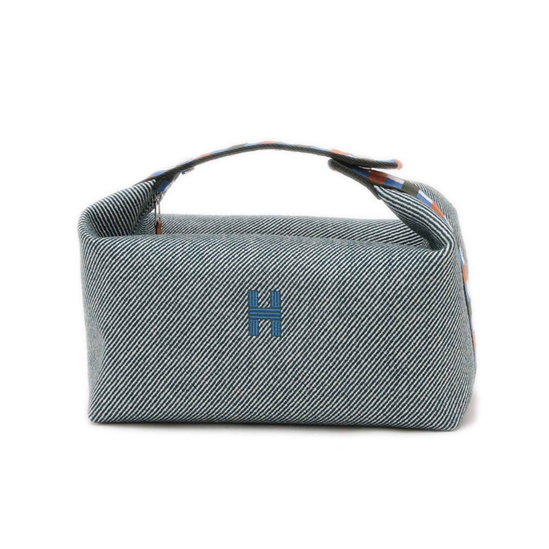 Hermes Hermès Bride A Black PM O Carré Pouch Handbag Vert Foret Belle