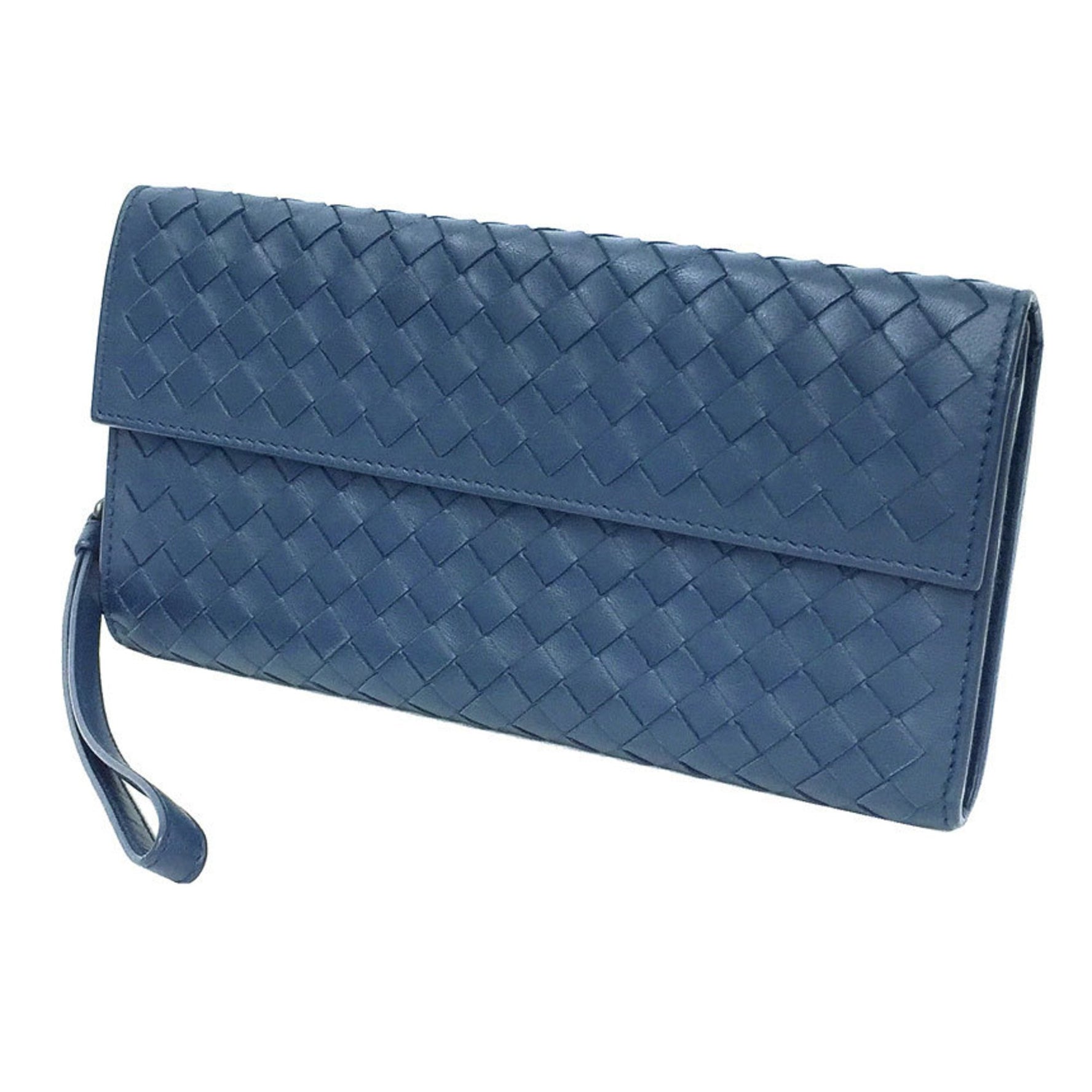 Bottega Veneta Intrecciato Long Wallet with Strap