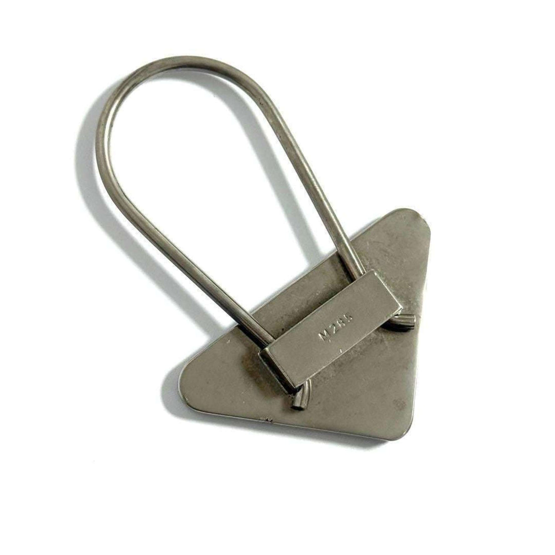 Prada Triangle Logo Keychain Key Ring