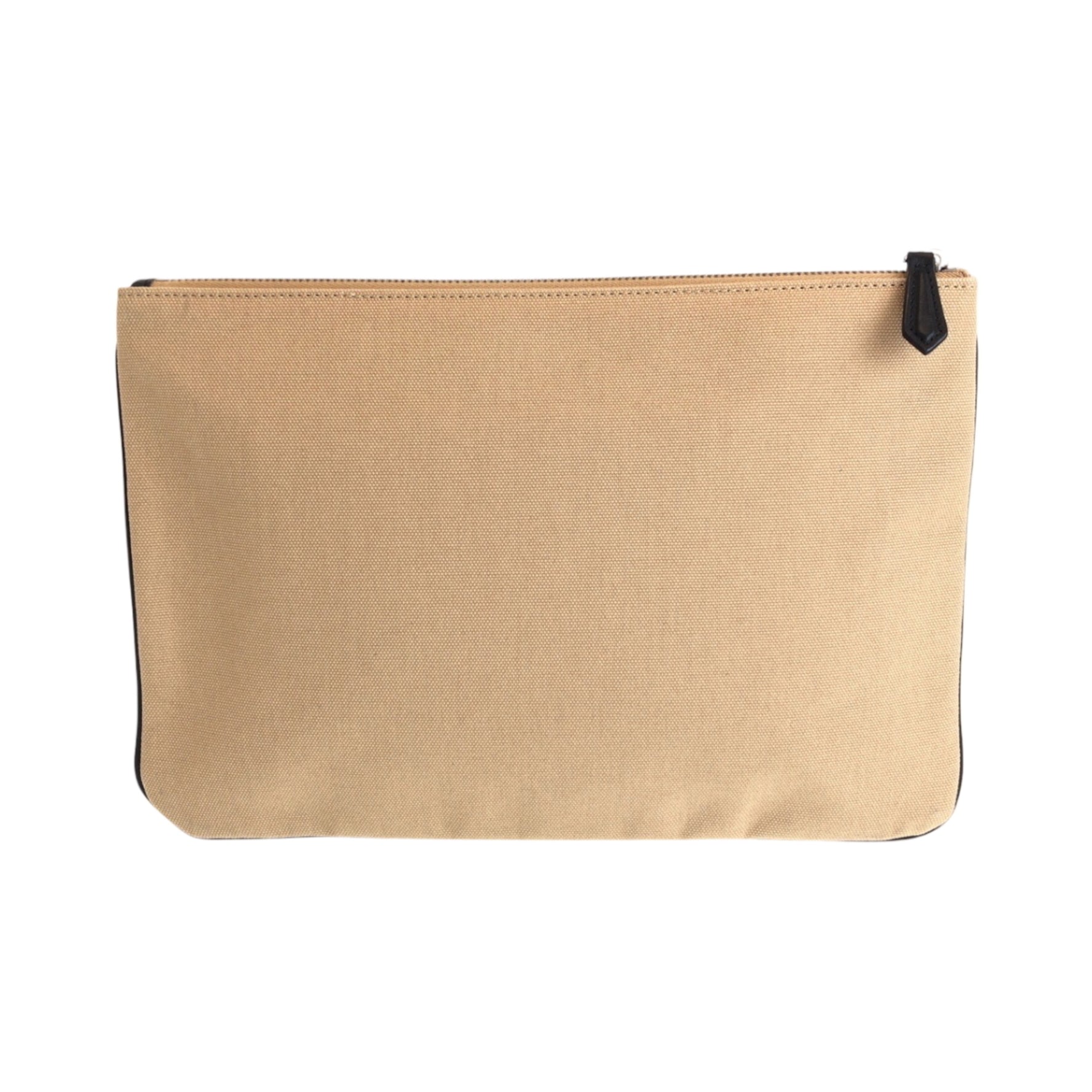 FENDI logo silver hardware canvas clutch bag second pouch ladies