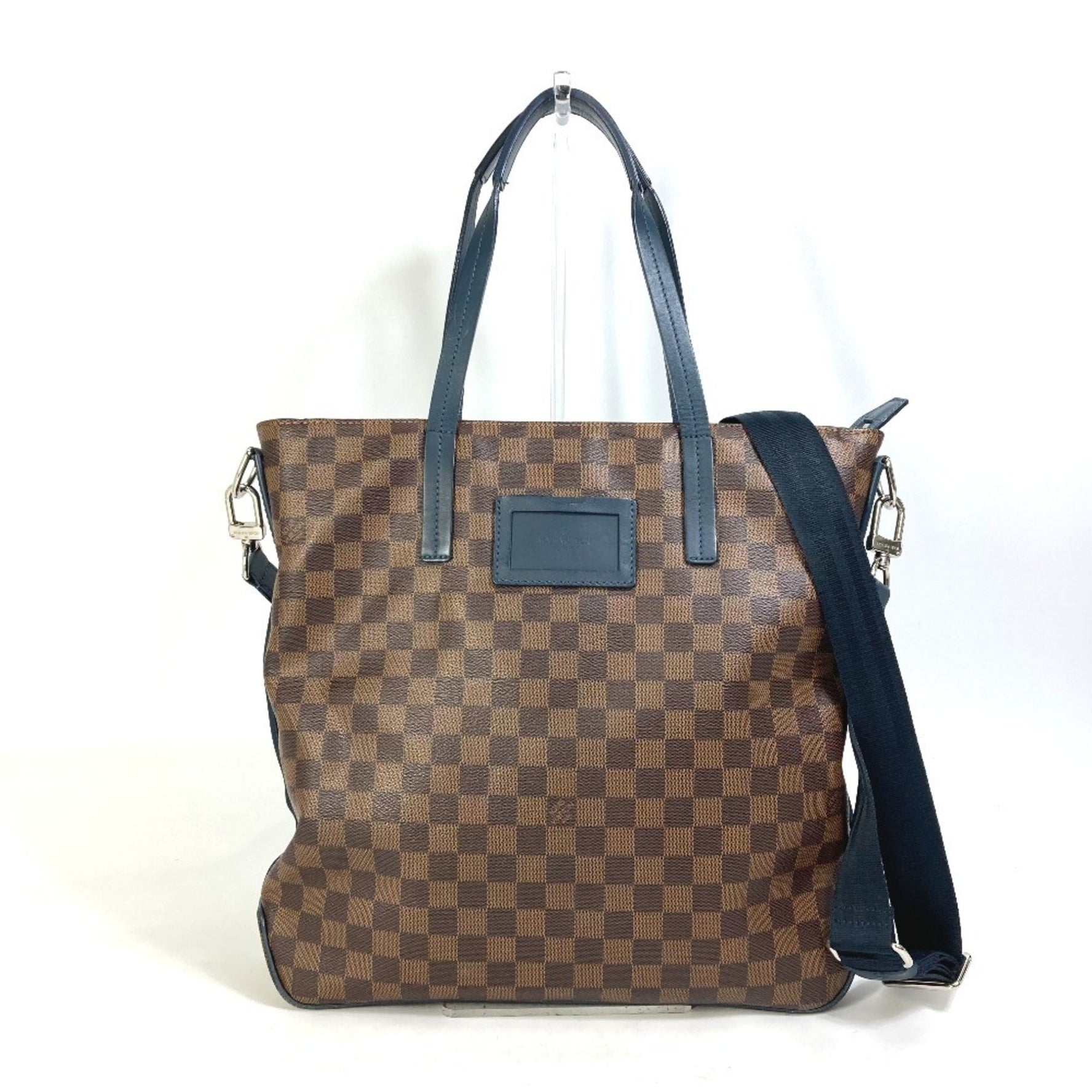 Louis Vuitton Damier Herald Shoulder Bag/Tote Bag in Canvas, Men's, Ebene Brown