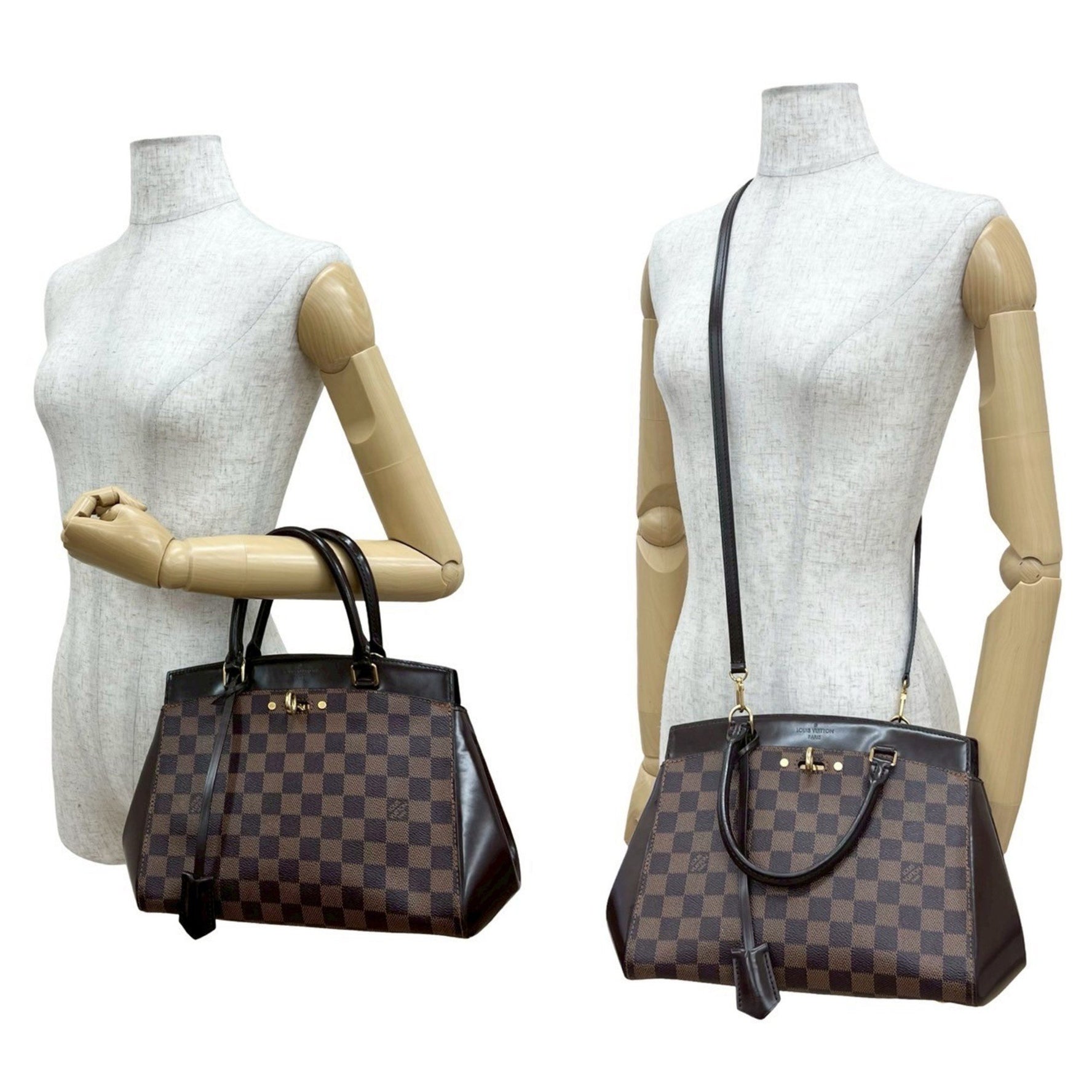 LOUIS VUITTON Rivoli BB Damier Leather Handbag, Tote Bag, Shoulder