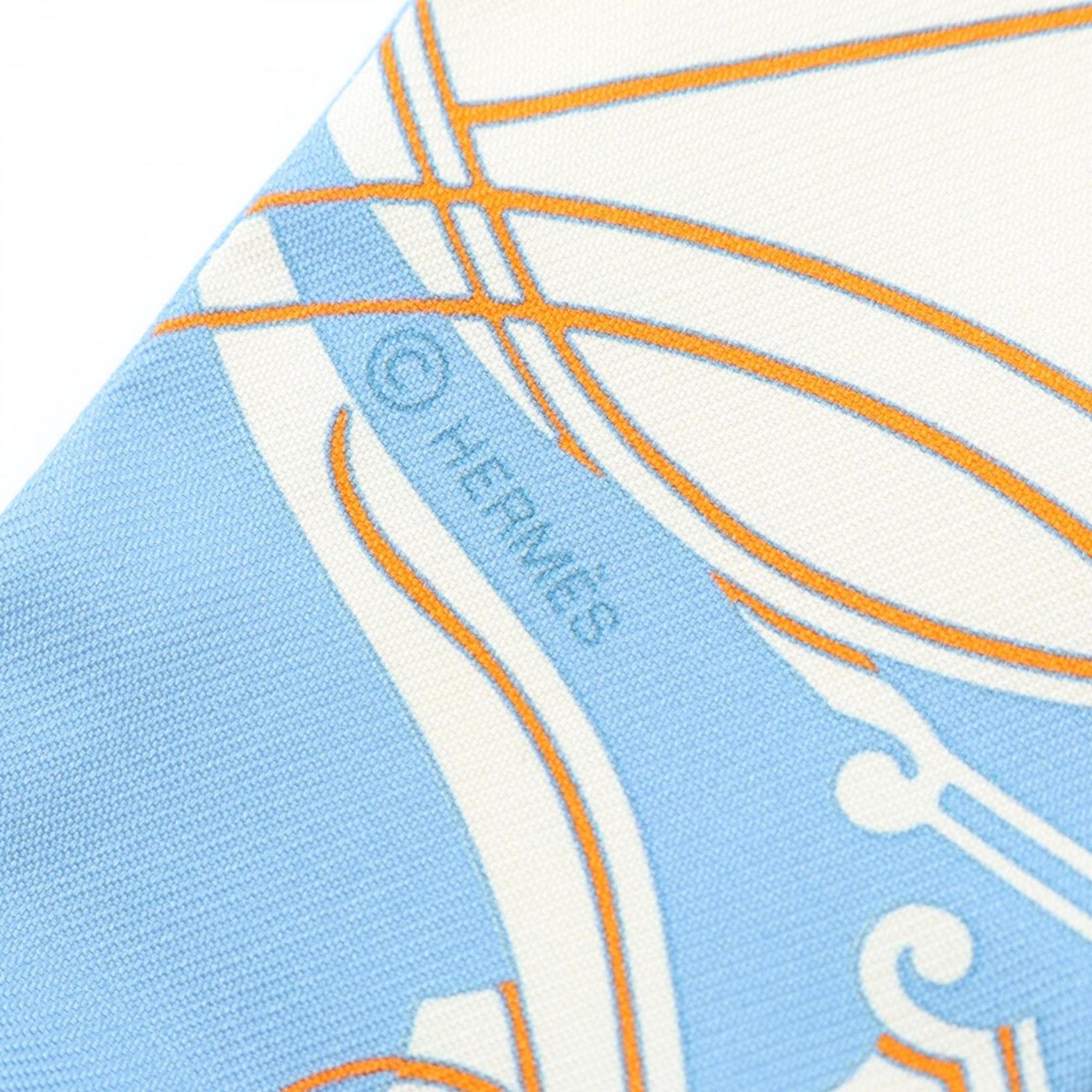 Hermes Hermès Twilly EX-LIBRIS Silk Scarf in Multicolor Blue
