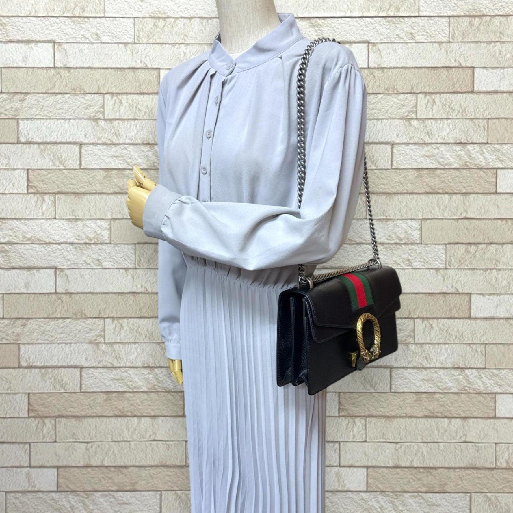 Gucci Dionysus Shoulder Bag, Leather, Chain