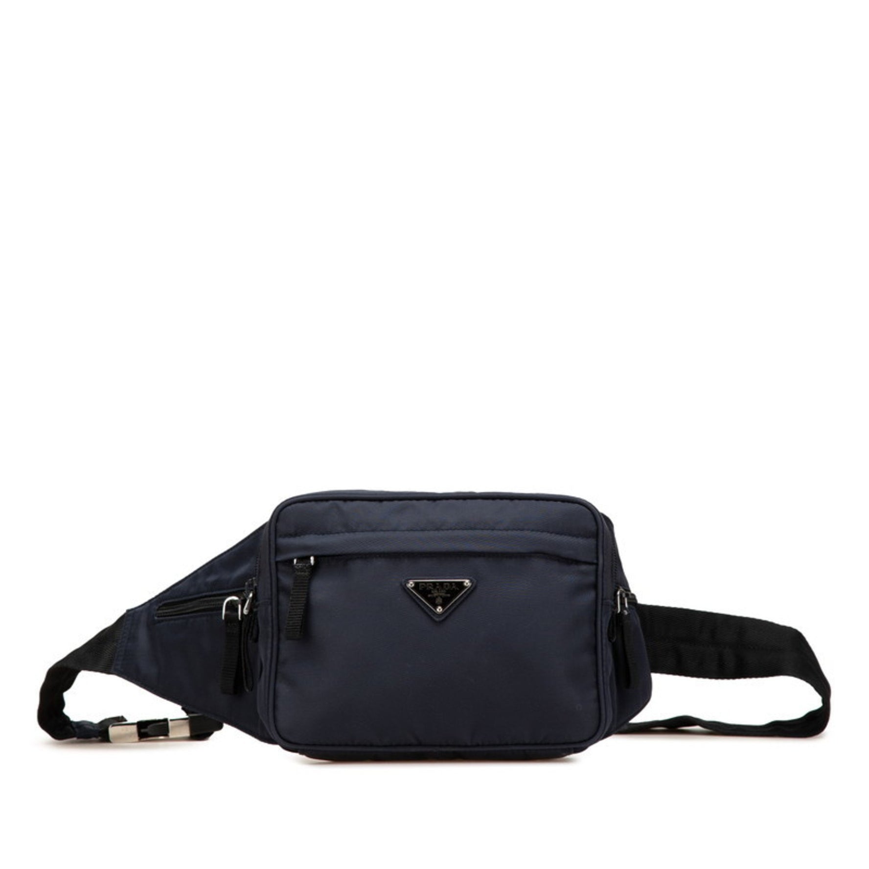Prada Triangle Logo Plate Waist Bag/Body Bag Nylon