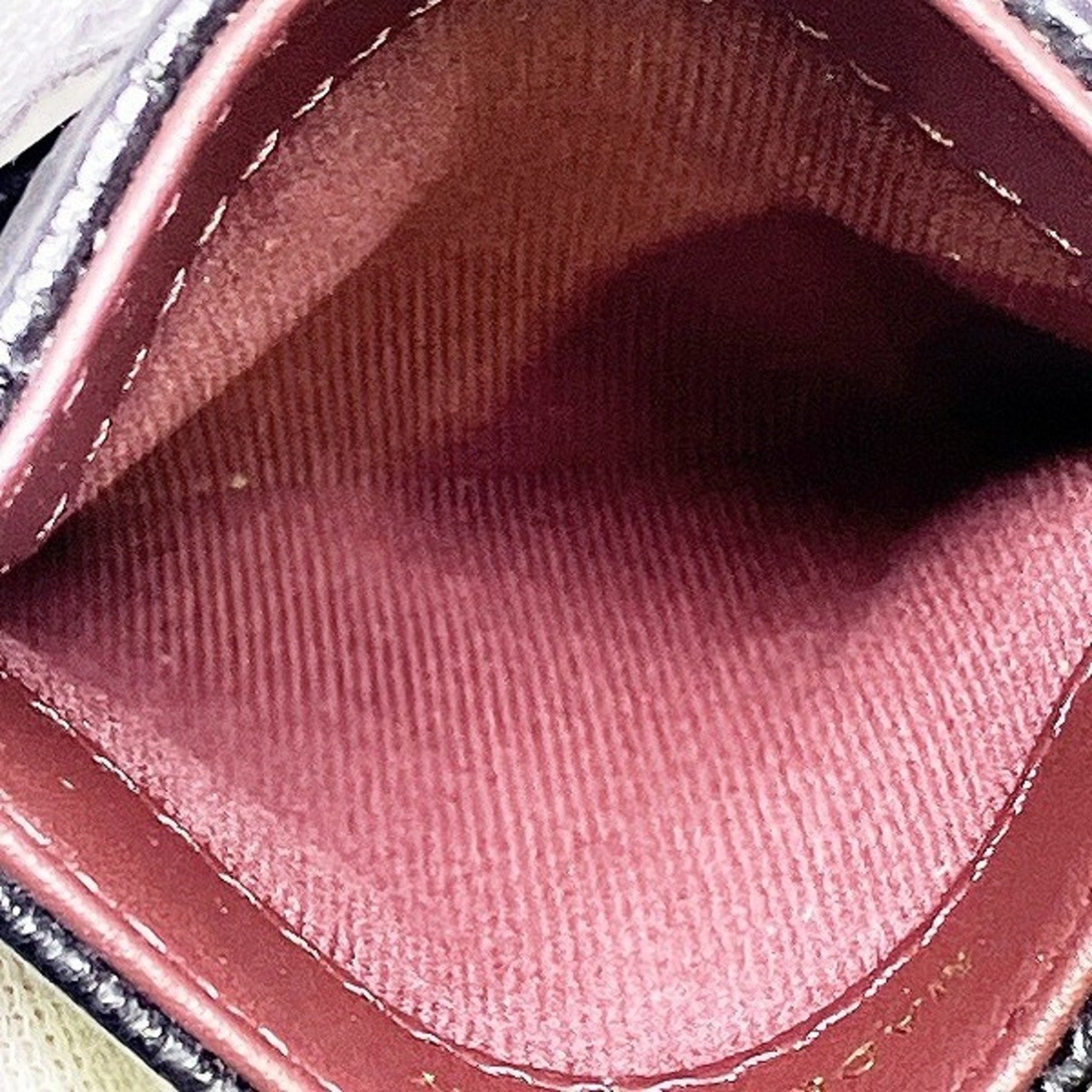 CHANEL Coco Mark Caviar Skin Accessory Pass Case Business Card Holder