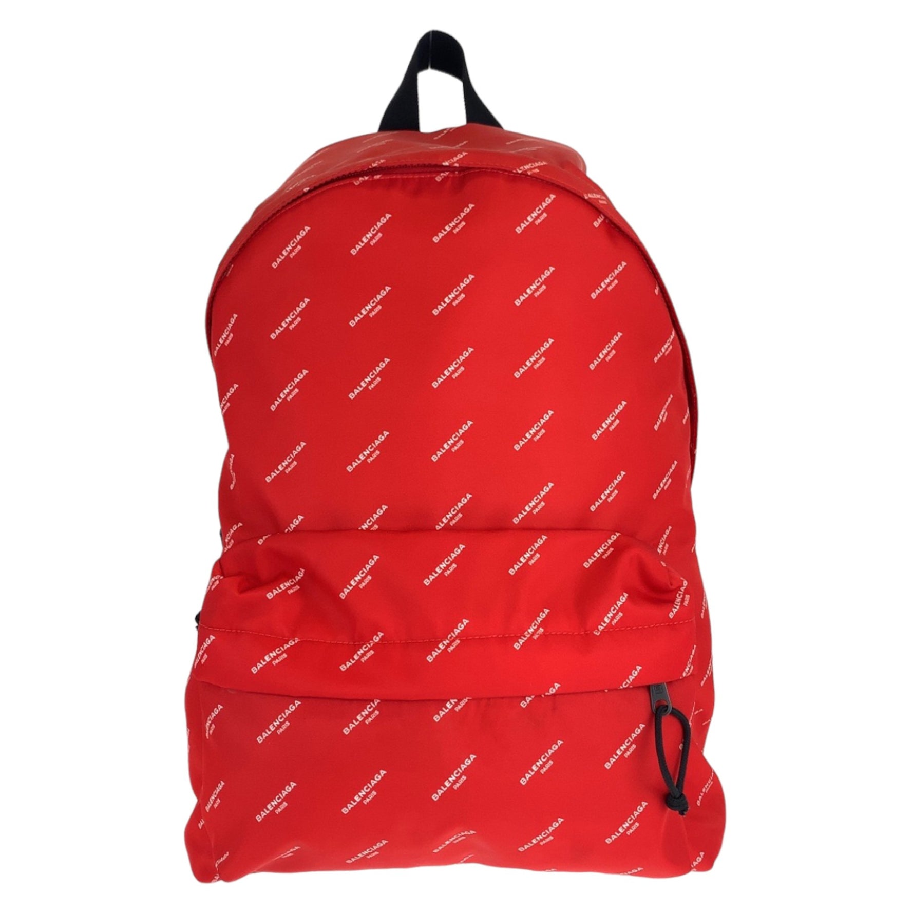 BALENCIAGA Explorer Red and Black Nylon Backpack