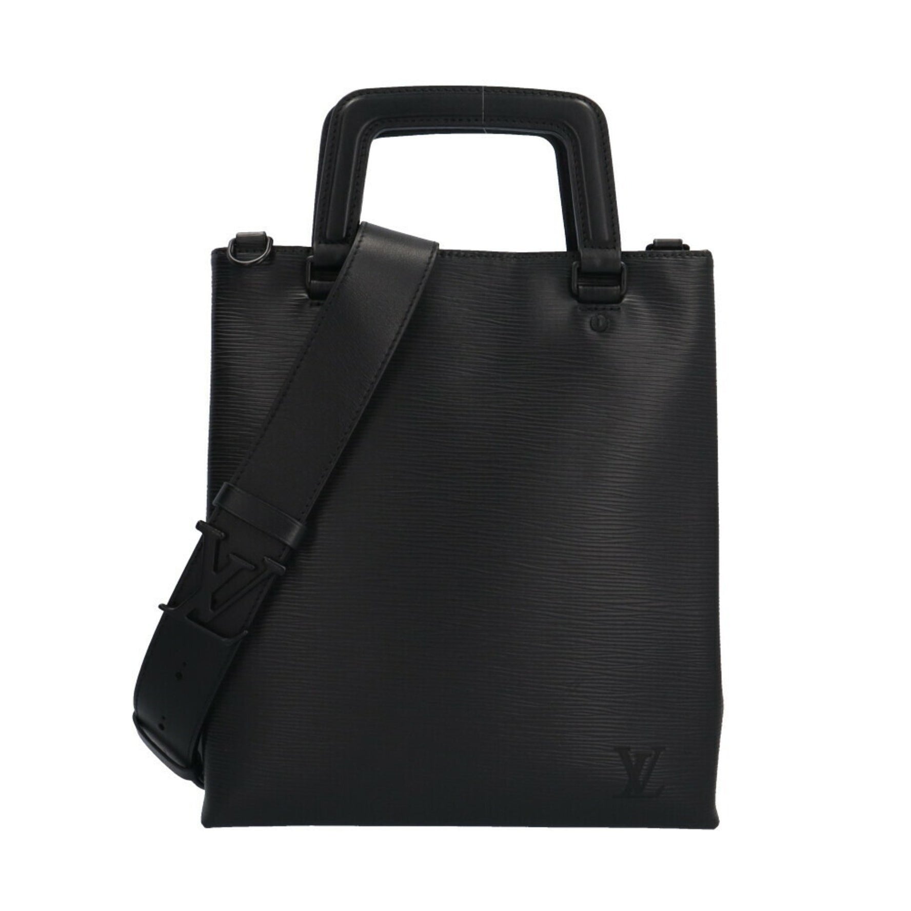 Louis Vuitton Sac Plat Fold Epi Shoulder Bag Leather